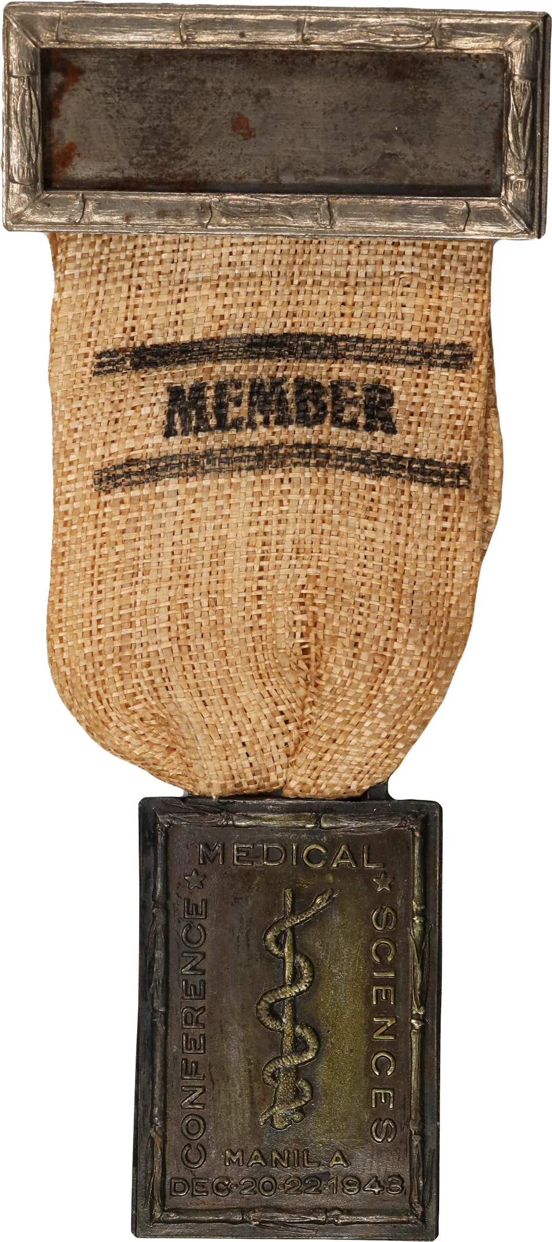 PHILIPPINES. Medical Conference Sciences Silvered Brass Medal, 1943.