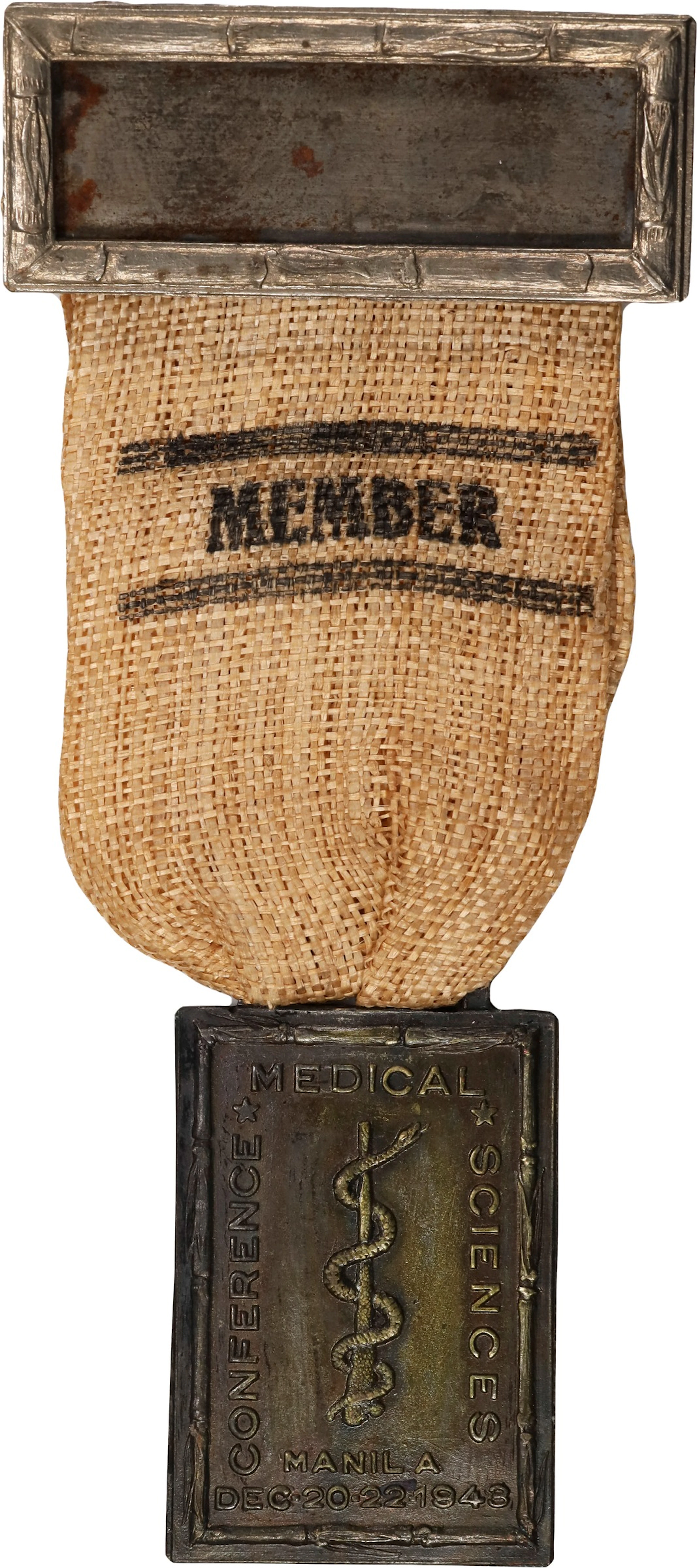 PHILIPPINES. Medical Conference Sciences Silvered Brass Medal, 1943.