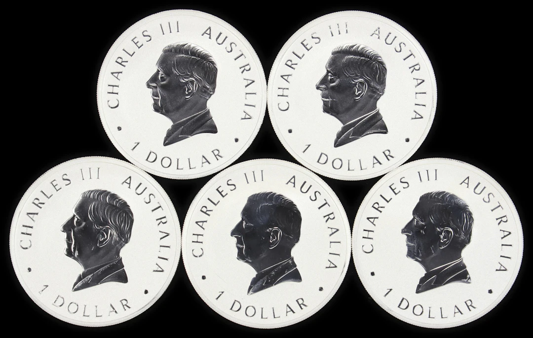 (5 oz, 155.52 g ASW). Australia. Lot of (5) 2026 1 oz Silver Wedge-Tailed