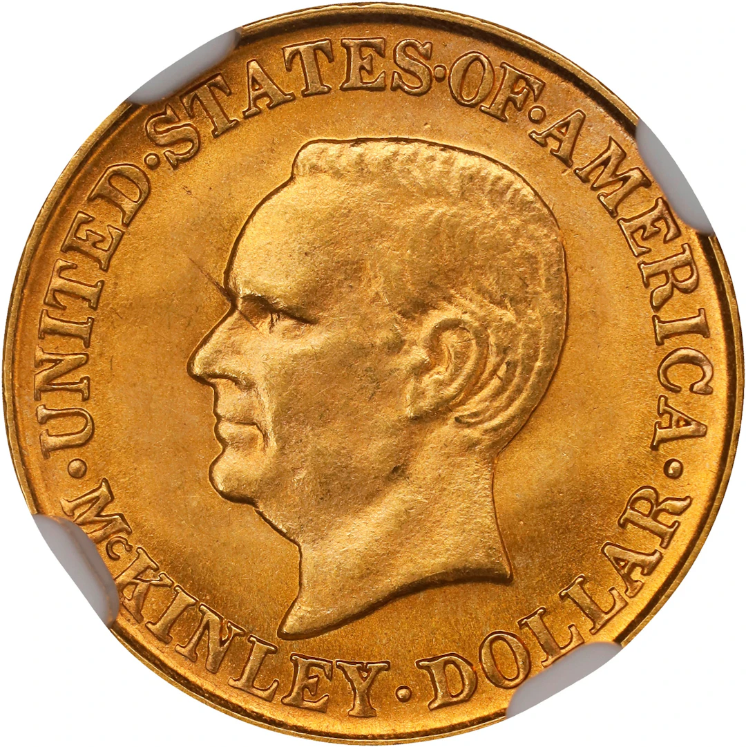 1916 McKinley Memorial Gold Dollar. MS-64 (NGC).