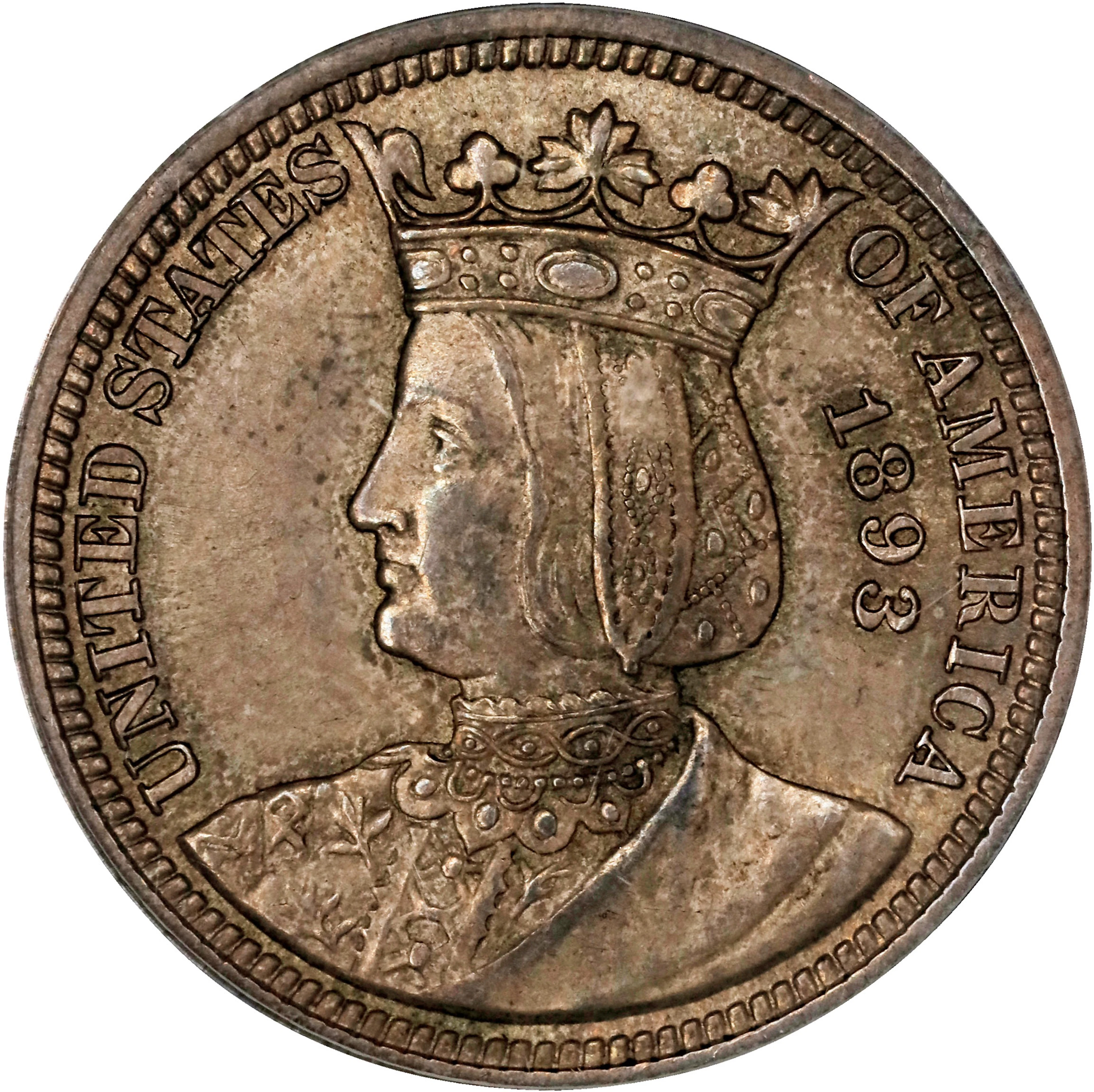 1893 Isabella Quarter. MS-62 (PCGS). OGH Generation 3.1.