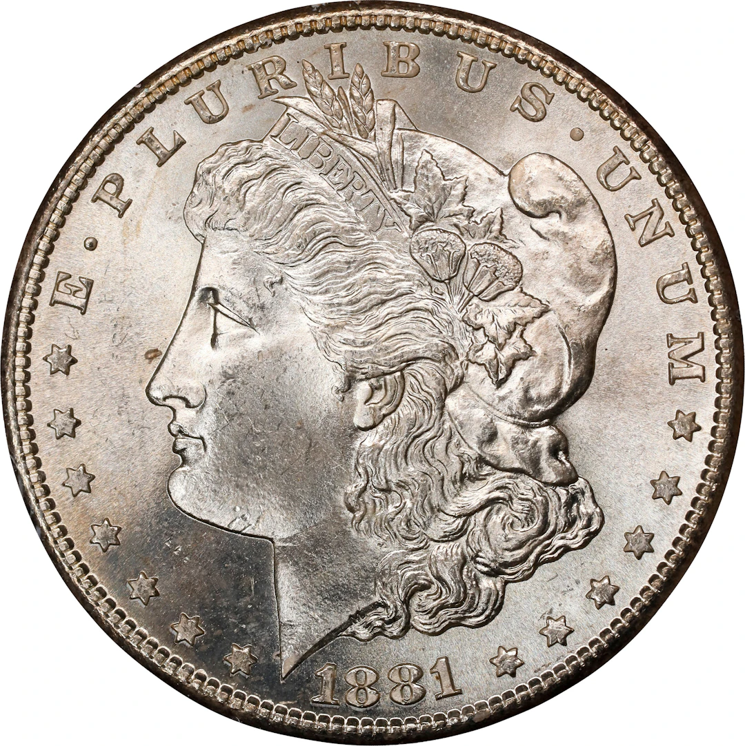 1881-S Morgan Silver Dollar. MS-64 (PCGS). OGH Generation 1.2 Rattler.