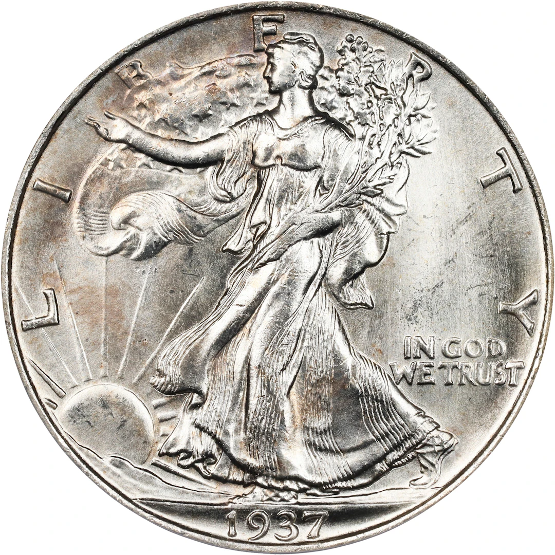 1937 Walking Liberty Half Dollar. MS-66 (PCGS).