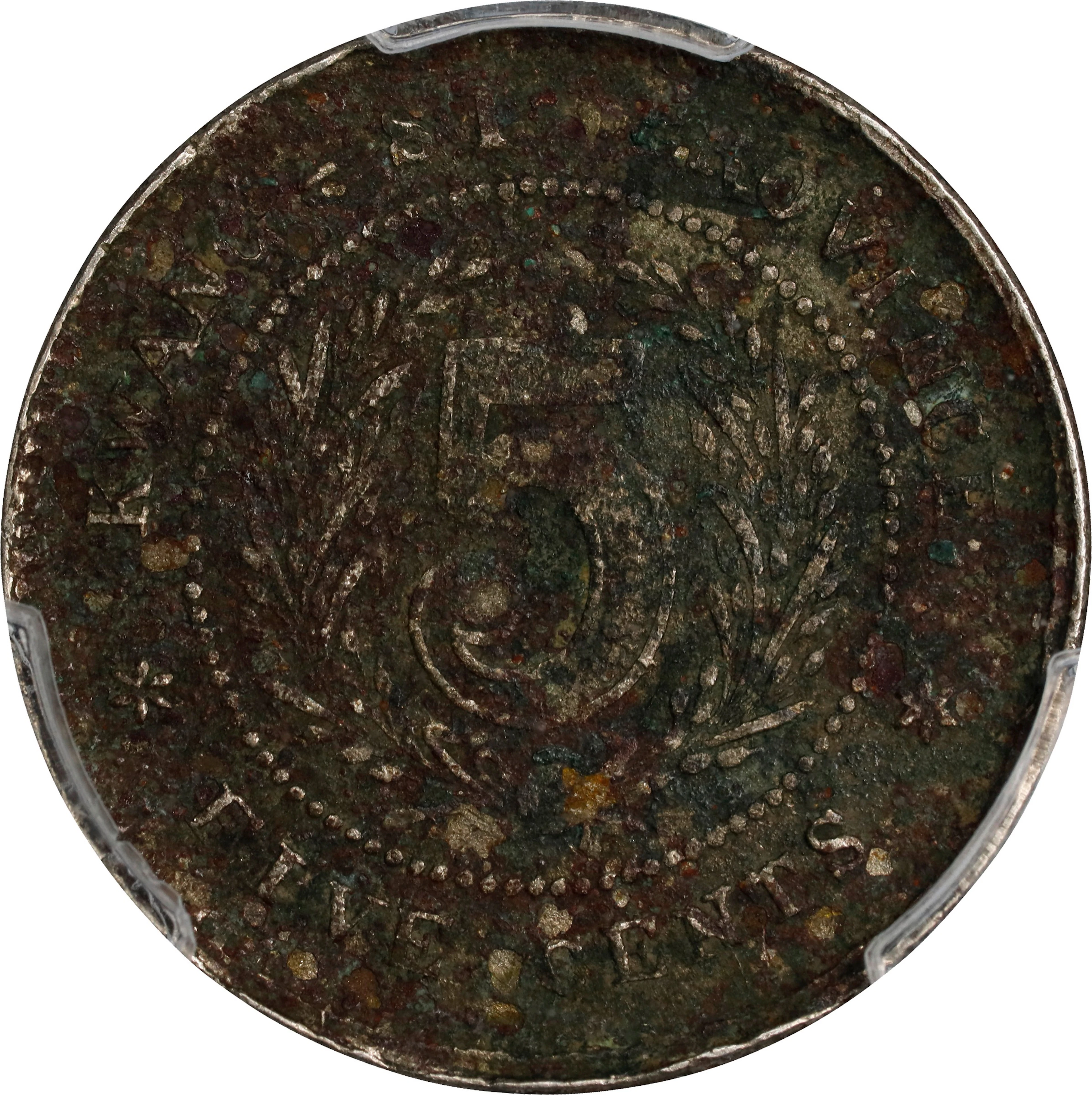 (t) CHINA. Kwangsi. 5 Cents, Year 12 (1923). PCGS Genuine--Excessive