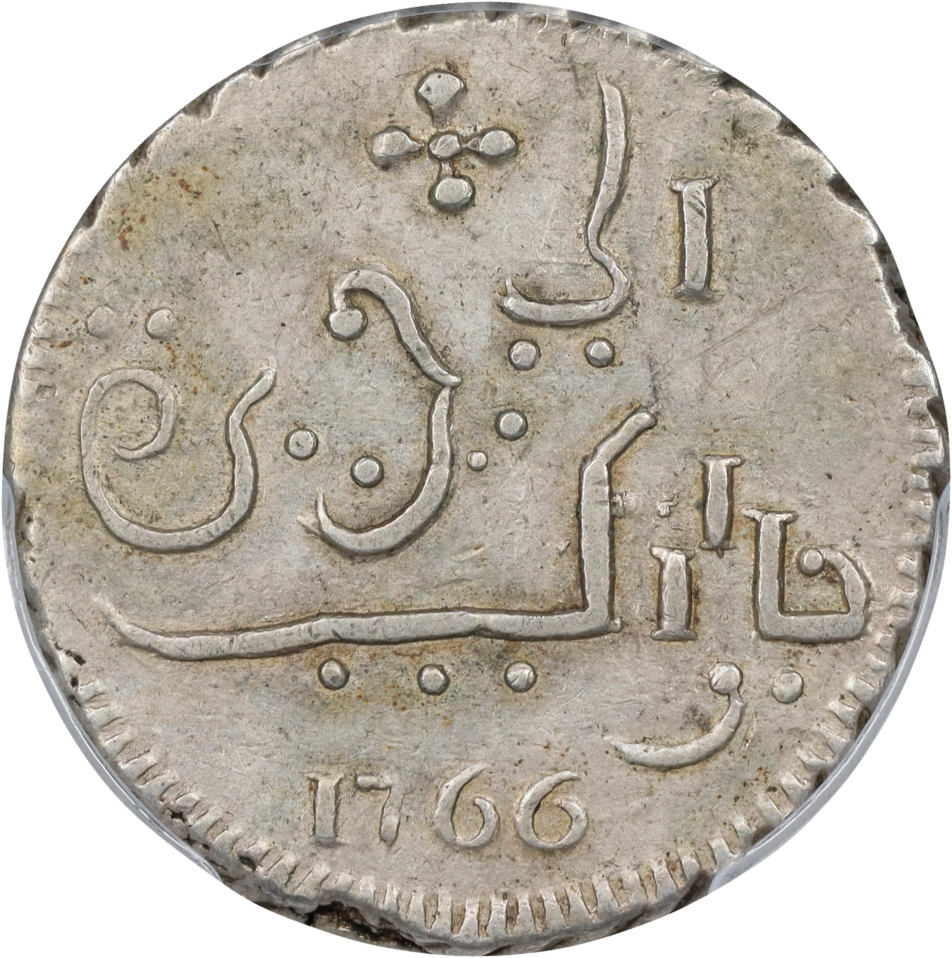 NETHERLANDS EAST INDIES. Dutch Java. Rupee, 1766. Batavia Mint. PCGS EF-45.