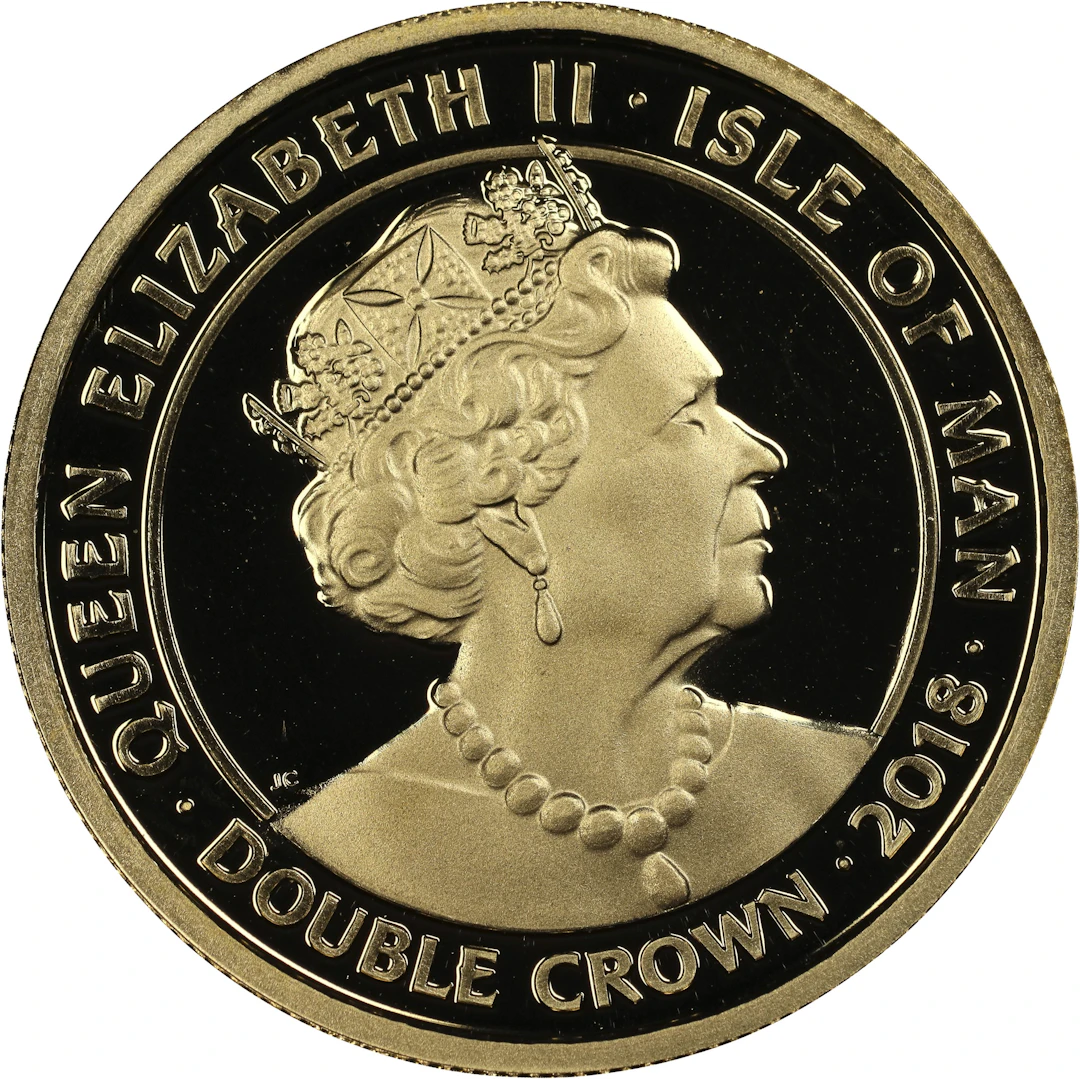 (0.321 oz, 9.984 g AGW). Isle of Man. 2018 Yggdrasil Gold 2 Crowns.