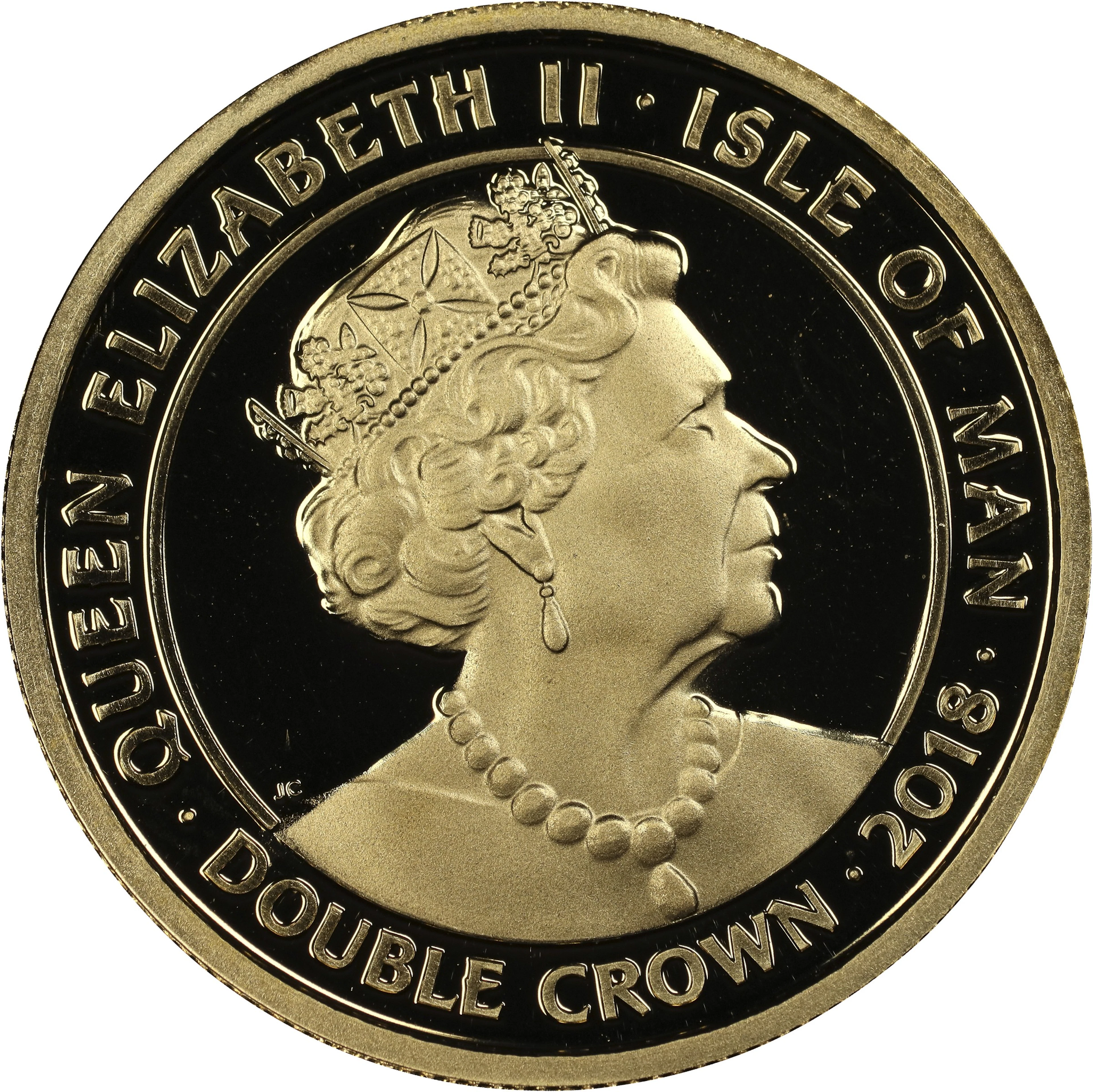 (0.321 oz, 9.984 g AGW). Isle of Man. 2018 Yggdrasil Gold 2 Crowns.