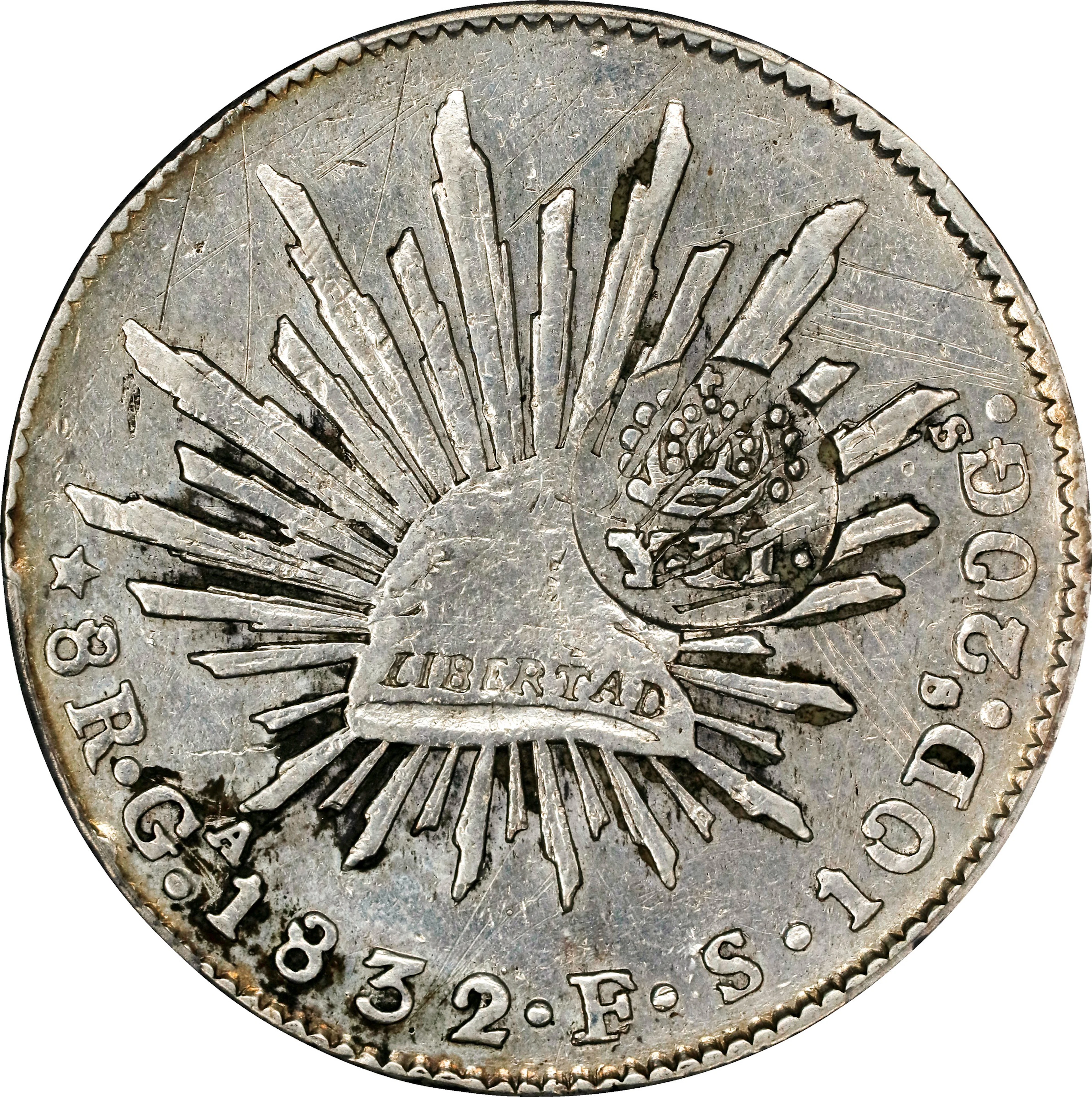 PHILIPPINES. Philippines - Mexico. 8 Reales, ND (1834-37). Manila