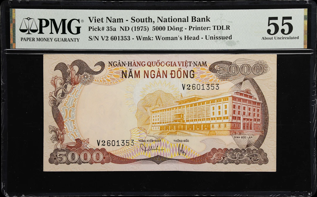 VIETNAM, SOUTH. National Bank of Vietnam. 5000 Dong, ND (1975). P-35a.