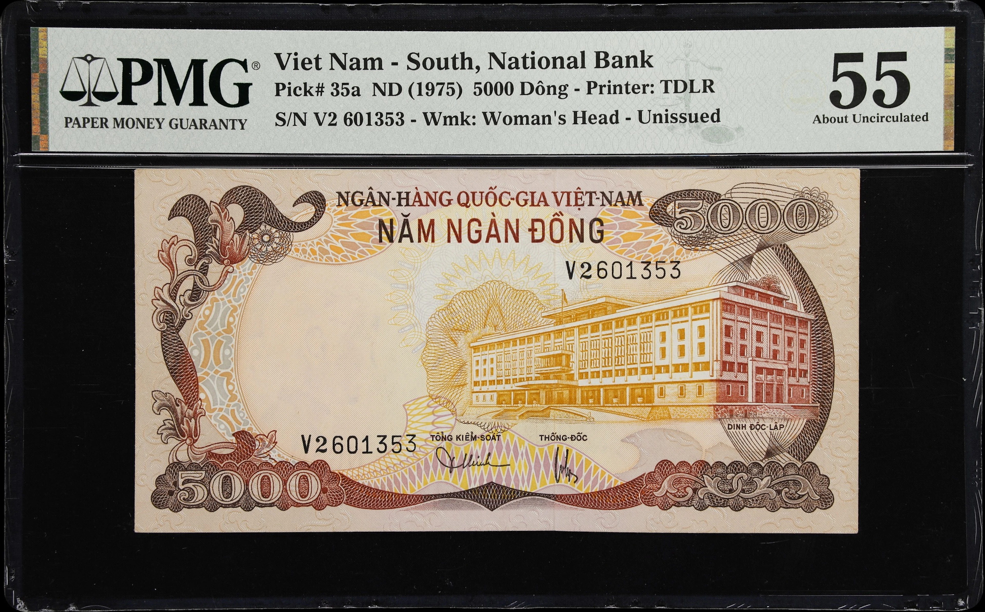 VIETNAM, SOUTH. National Bank of Vietnam. 5000 Dong, ND (1975). P-35a.
