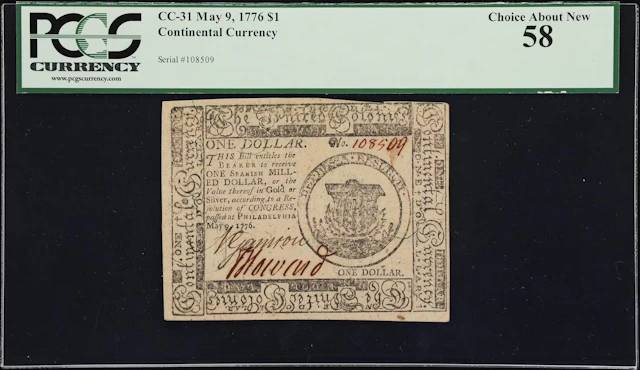 CC-31. Continental Currency. May 9, 1776. $1. PCGS Currency Choice