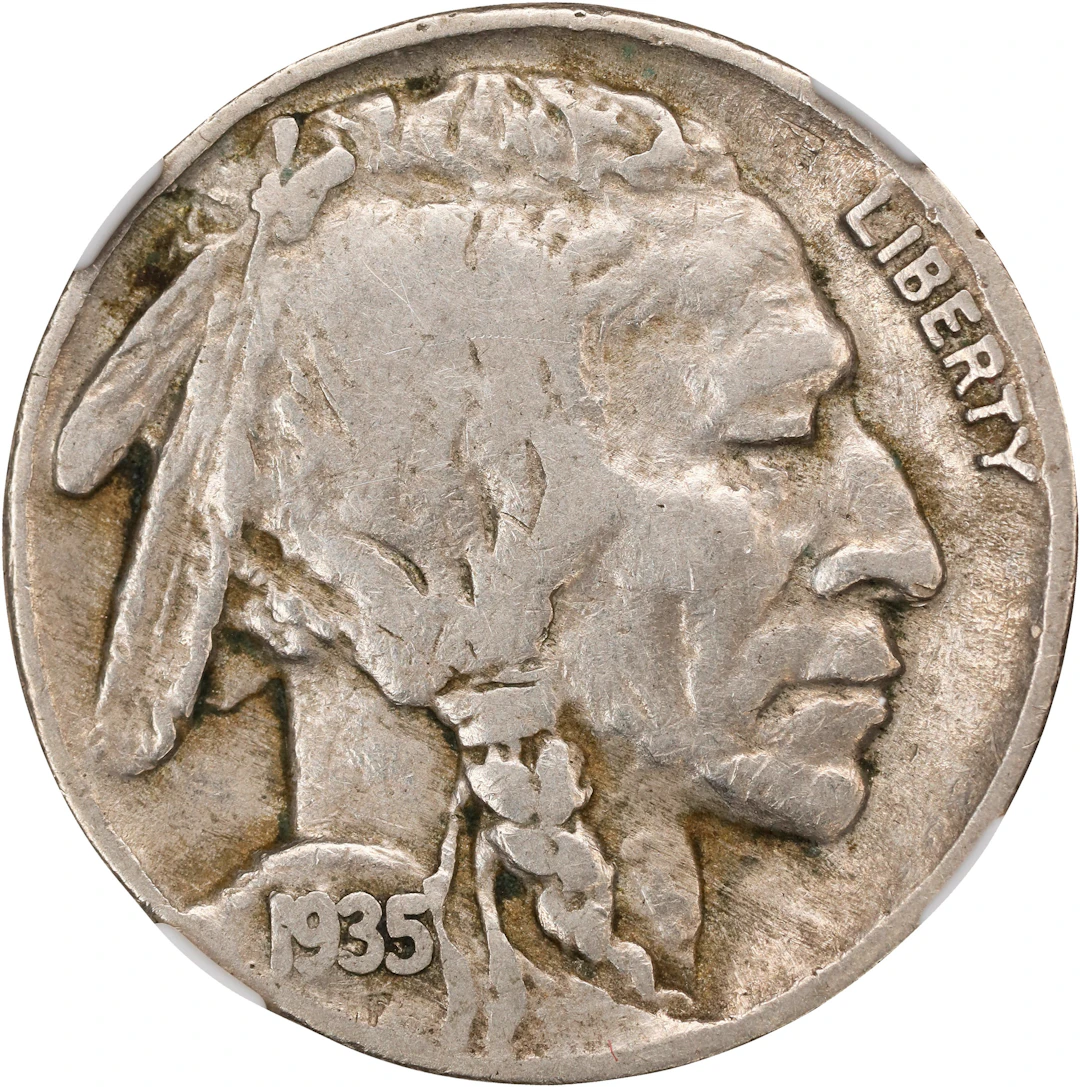 1935 Buffalo Nickel. FS-801. Doubled Die Reverse. VF-30 (NGC).
