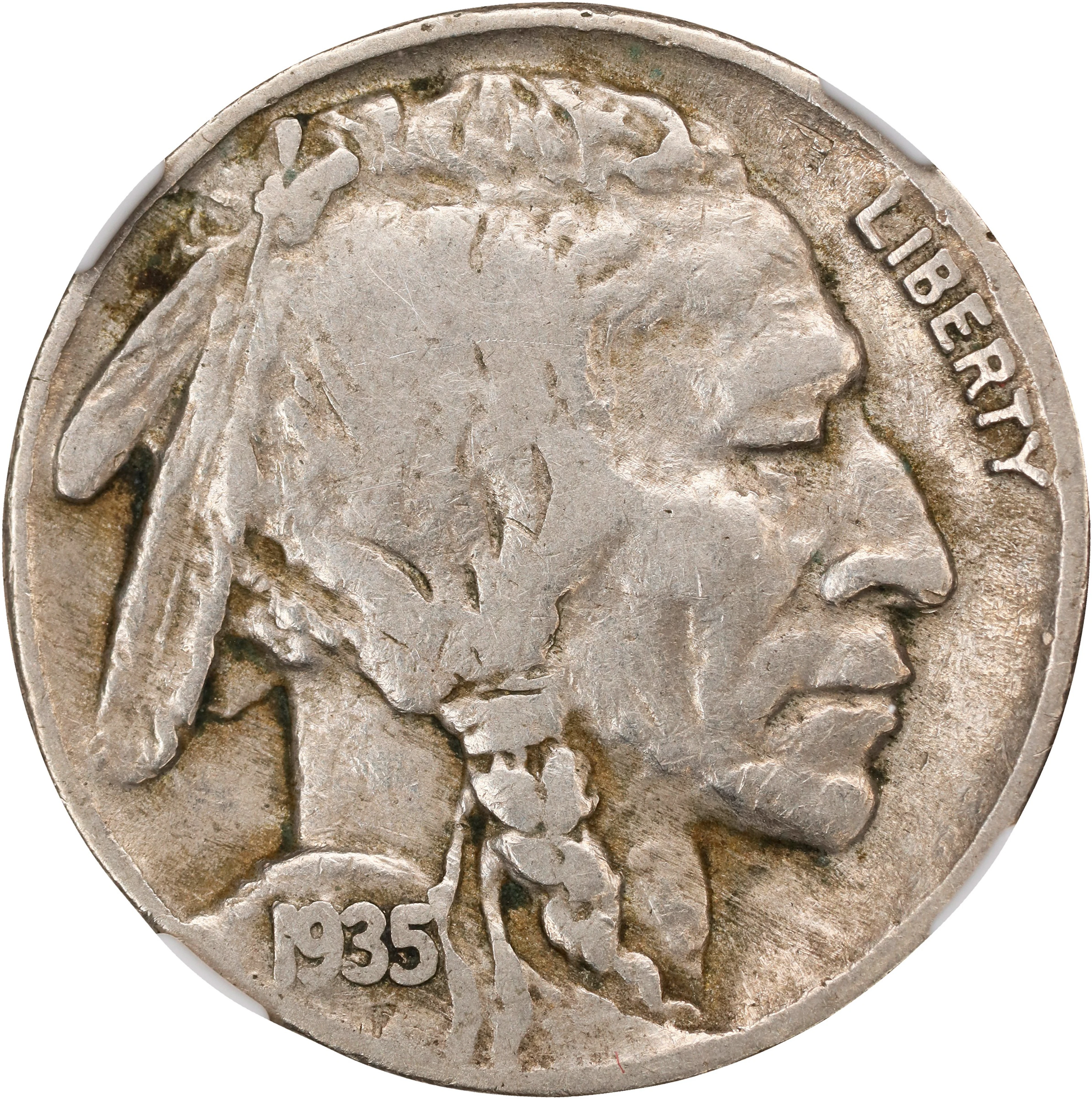 1935 Buffalo Nickel. FS-801. Doubled Die Reverse. VF-30 (NGC).