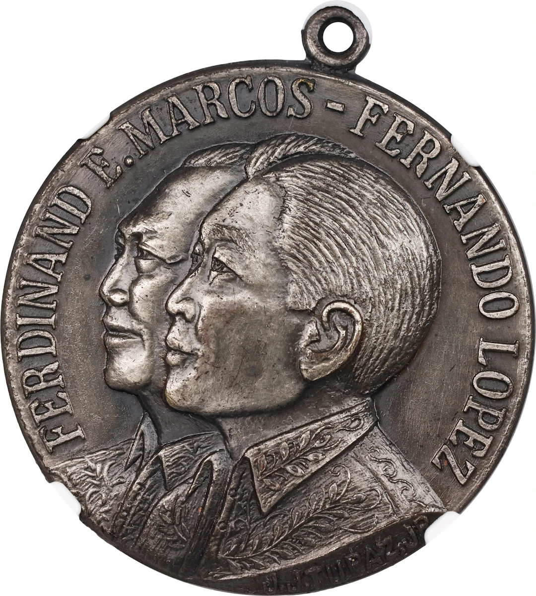PHILIPPINES. President Ferdinand Marcos Inauguration Silvered Bronze