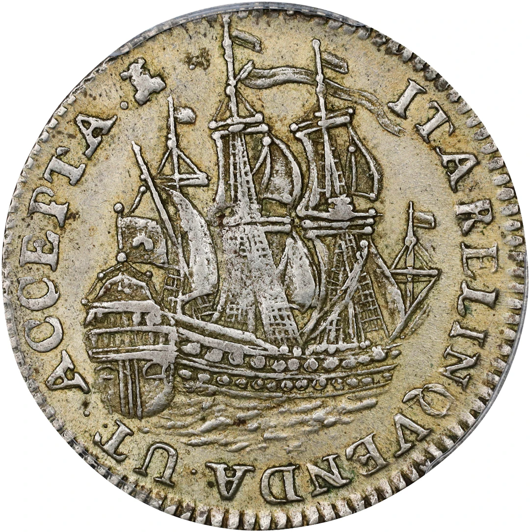NETHERLANDS. Zeeland. 6 Stuivers, 1757. Middleburg Mint. PCGS AU-55.