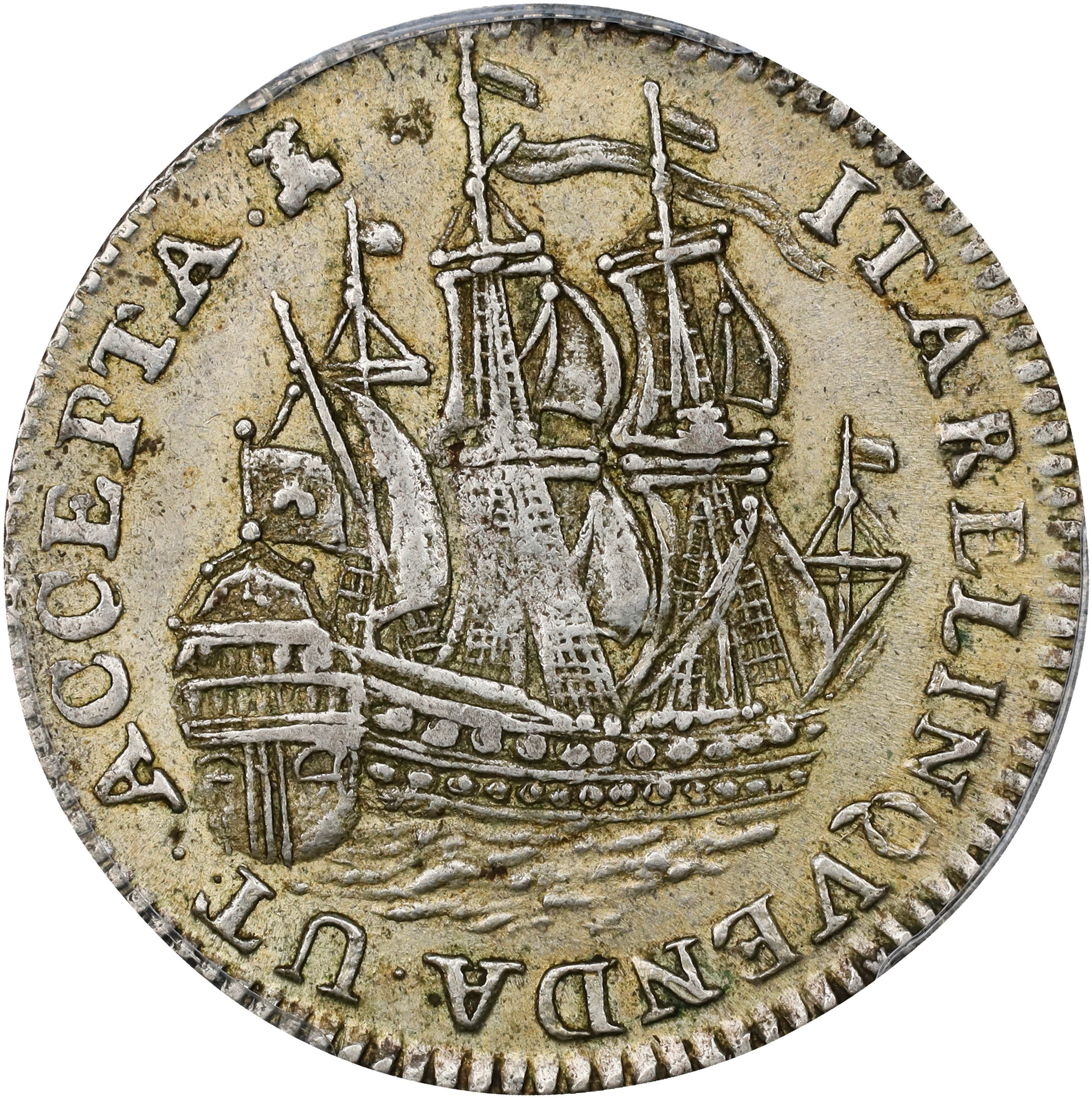 NETHERLANDS. Zeeland. 6 Stuivers, 1757. Middleburg Mint. PCGS AU-55.