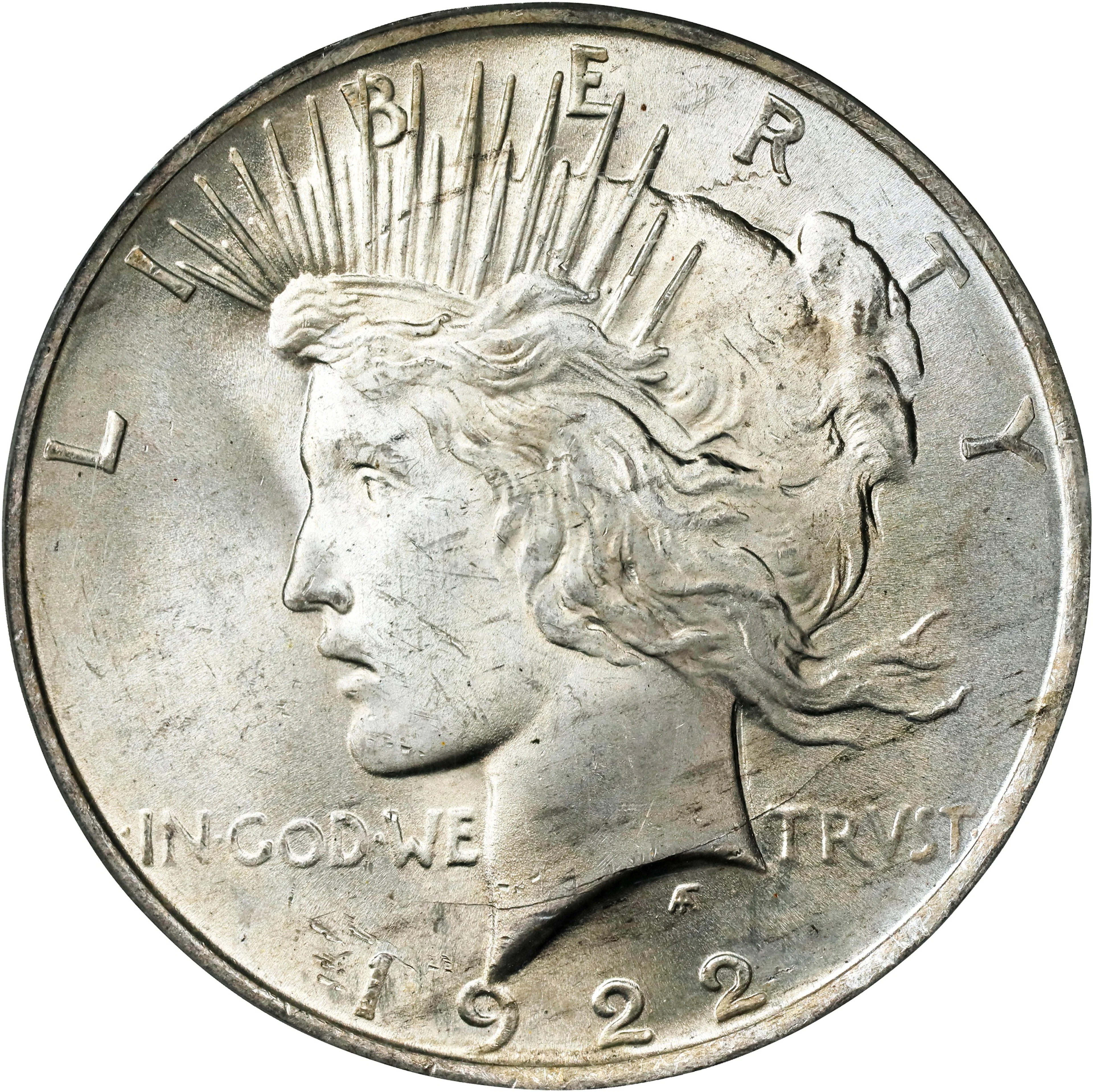 1922 Peace Silver Dollar. MS-63 (PCGS). CAC. OGH Generation 3.0.
