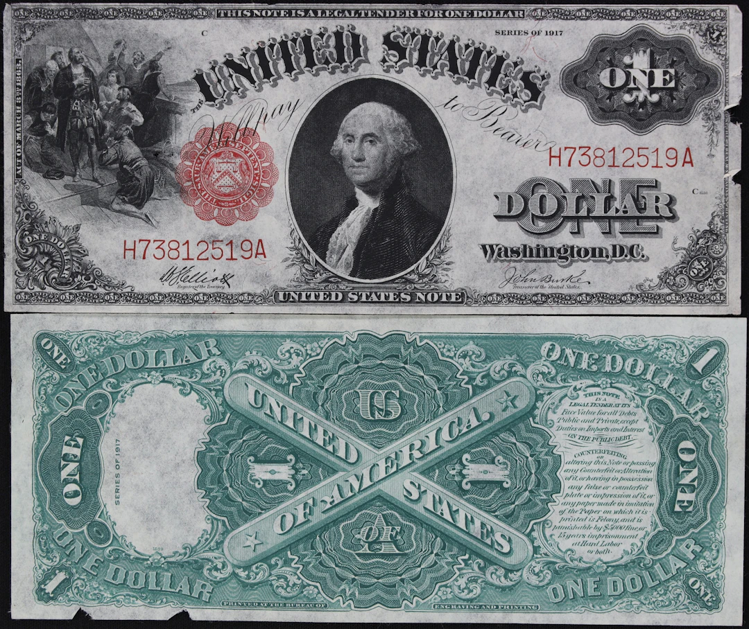 Fr. 37. 1917 $1 Legal Tender Note. Extremely Fine.