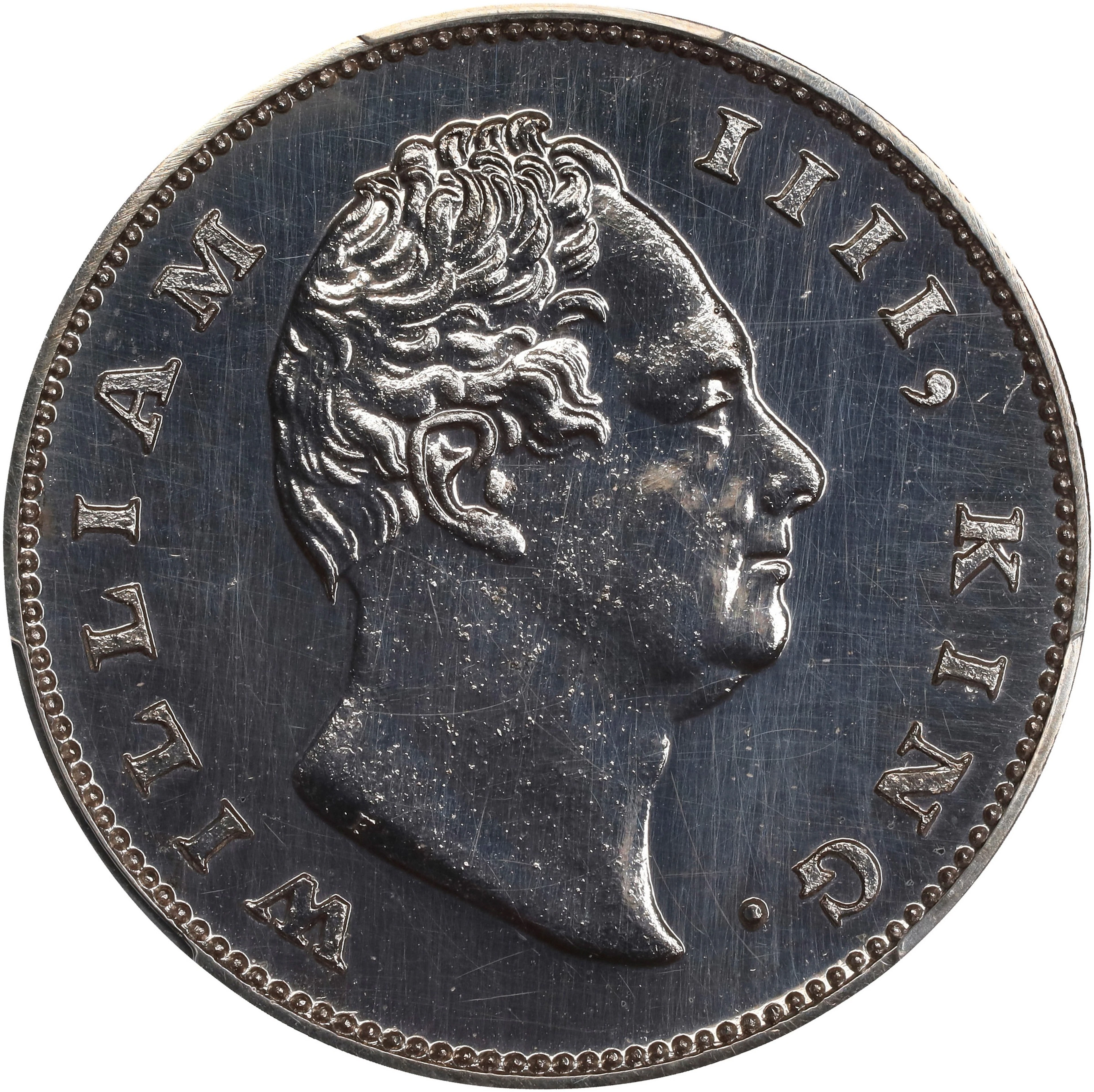 INDIA. British East India Company. Rupee Restrike, 1835.-(C). Calcutta