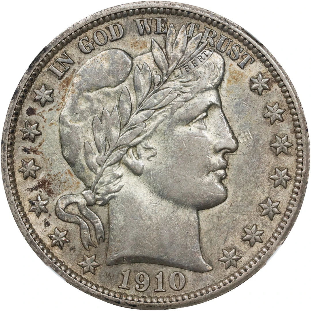 1910 Barber Half Dollar. AU-55 (NGC).