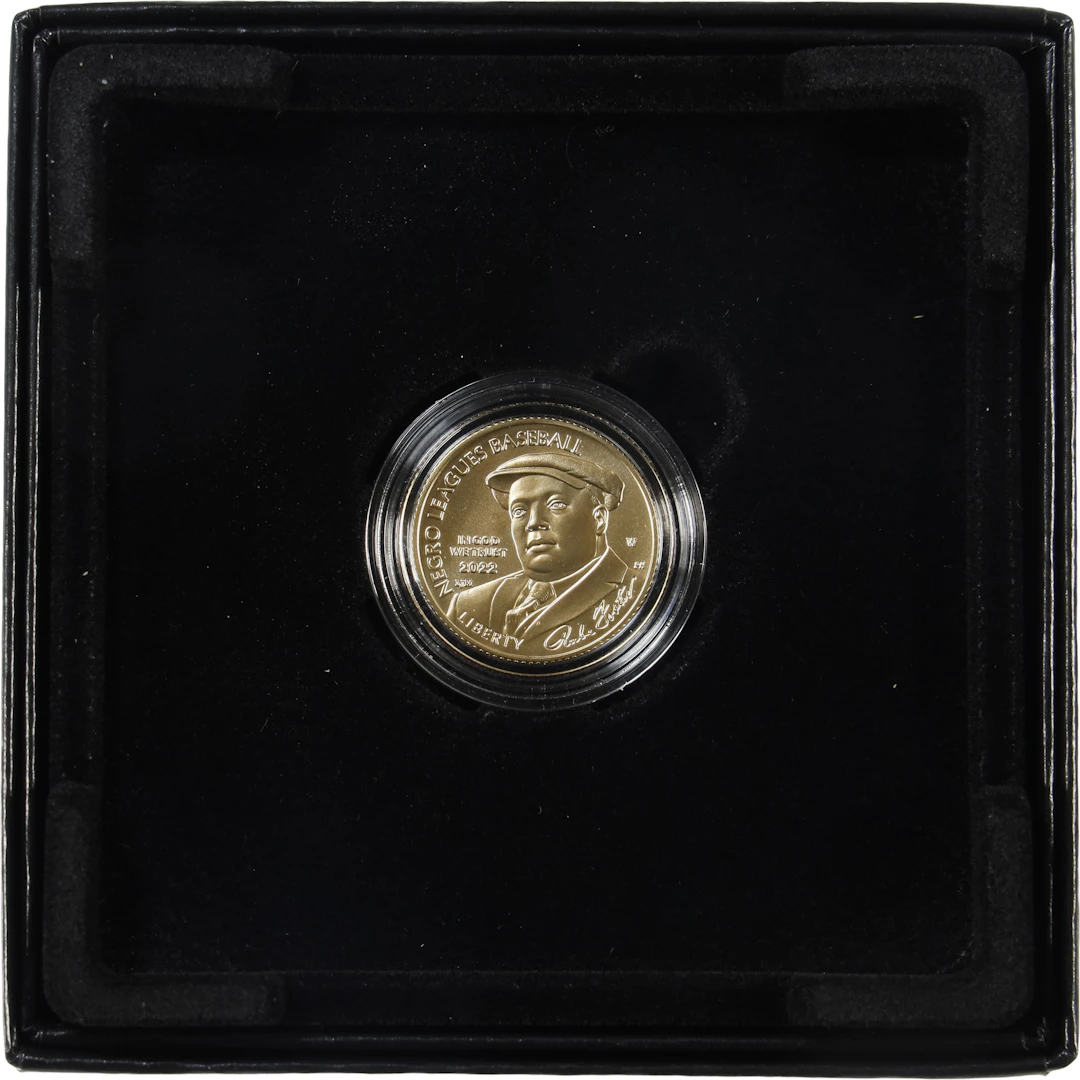 (0.242 oz, 7.527 g AGW). 2022-W Negro Leagues Baseball U.S. Commemorative