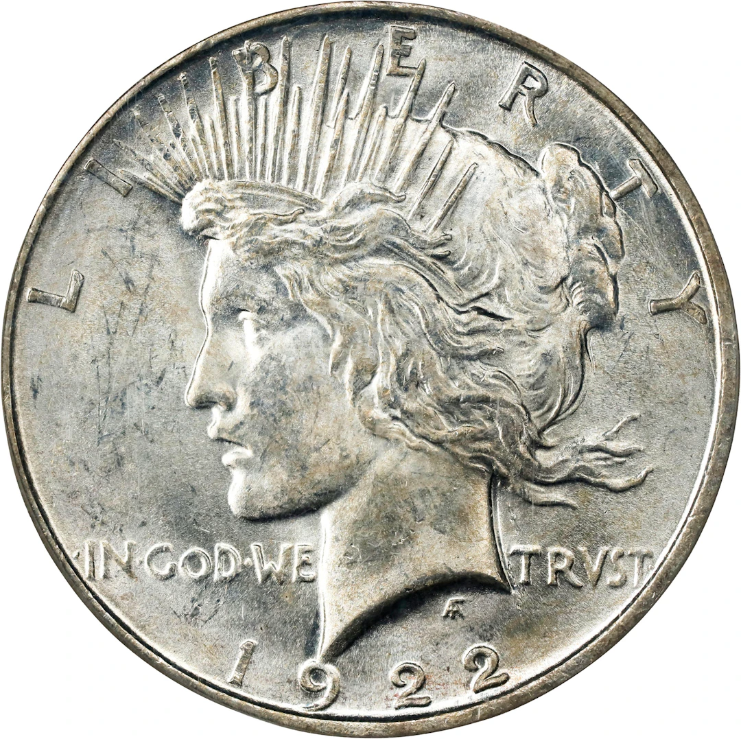 1922-D Peace Silver Dollar. MS-63 (PCGS). OGH Generation 3.0.