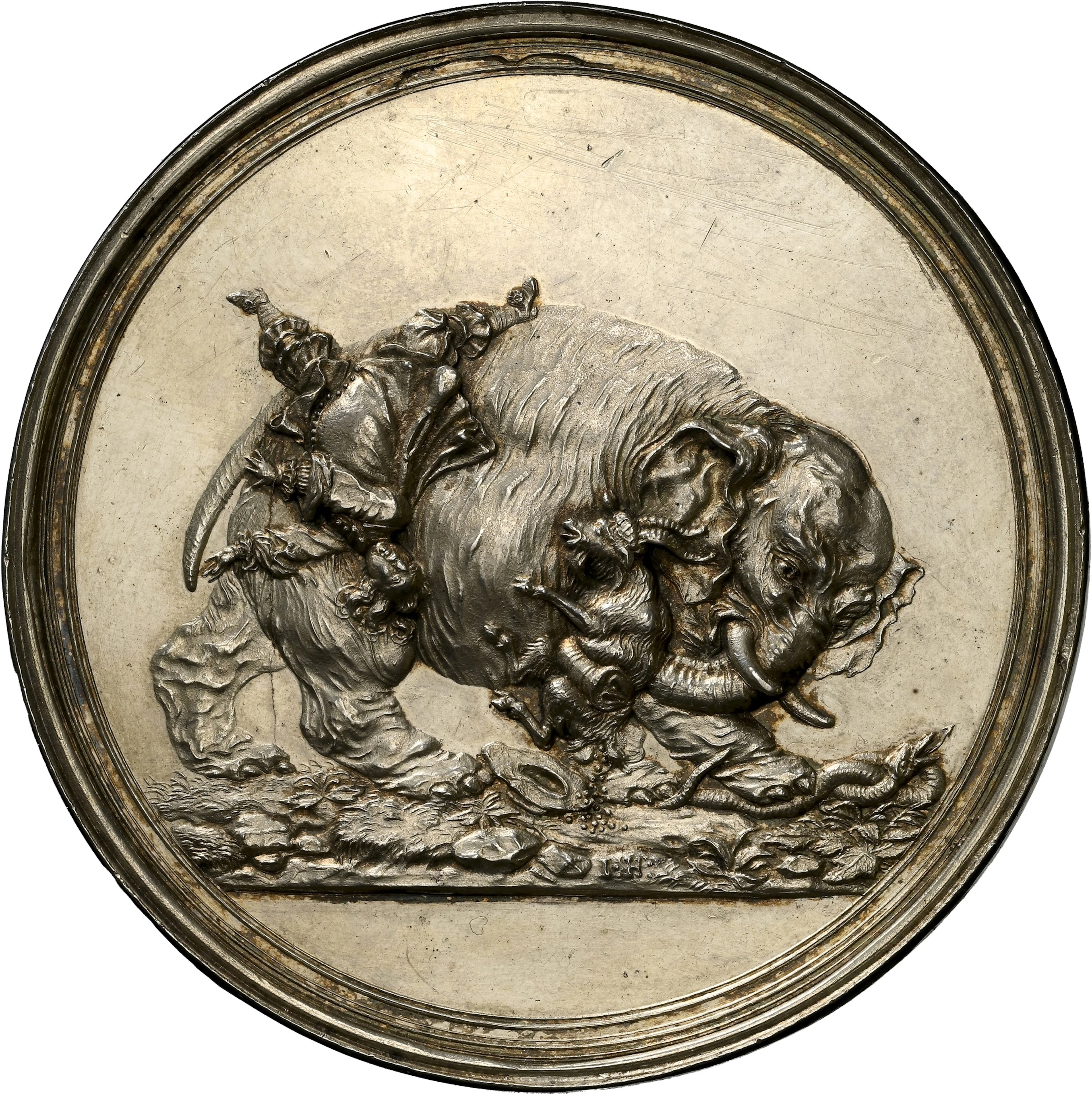 DENMARK. Restrike Silver Medal on the Battle of Nyborg, 1659. Copenhagen.