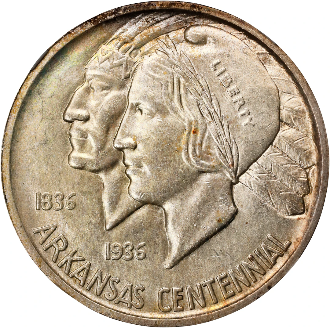 1938-S Arkansas Centennial. MS-65 (NGC).