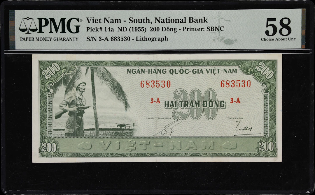 VIETNAM, SOUTH. National Bank of Vietnam. 200 Dong, ND (1955). P-14a.