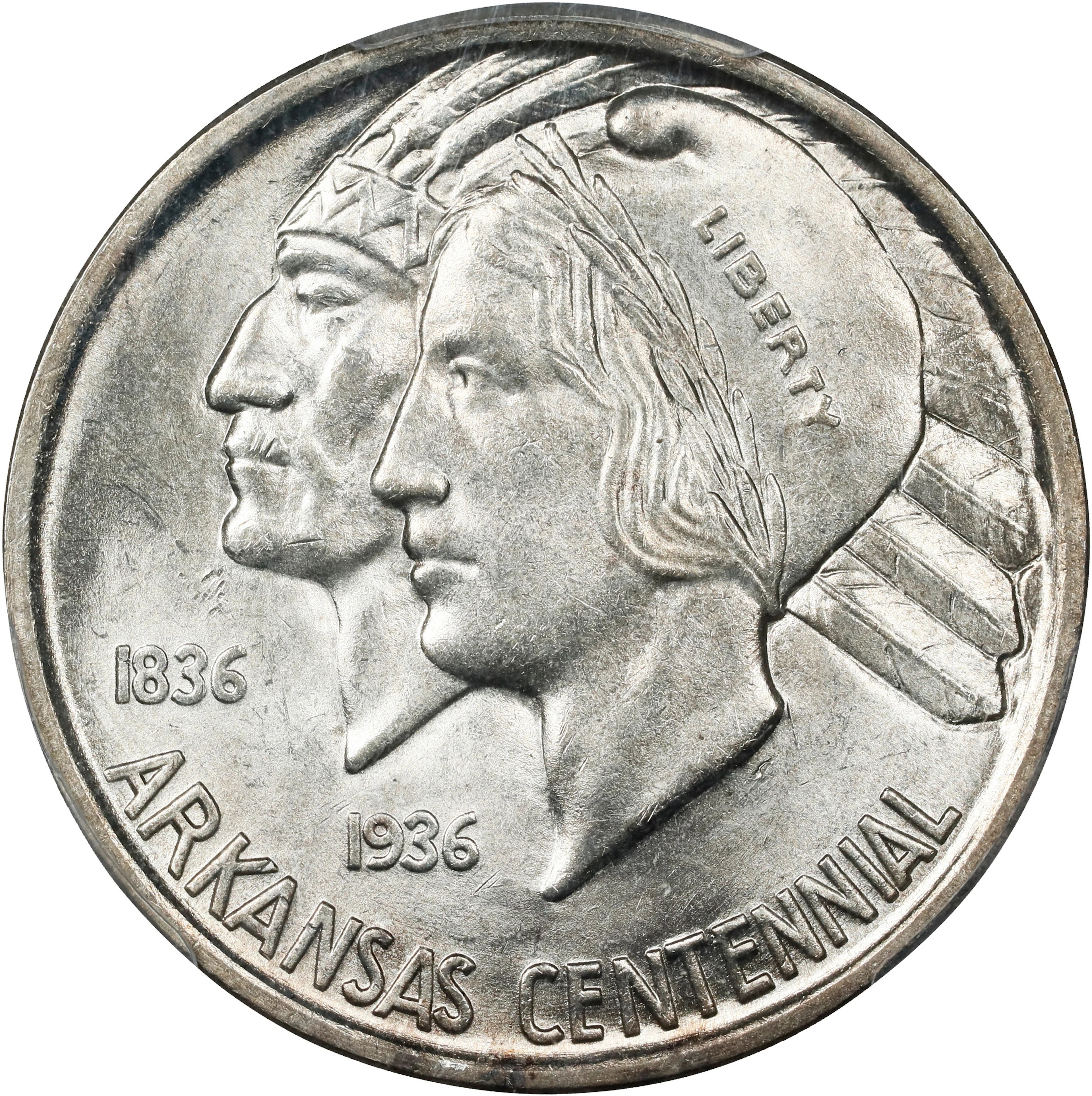 1937 Arkansas Centennial. MS-64 (PCGS).