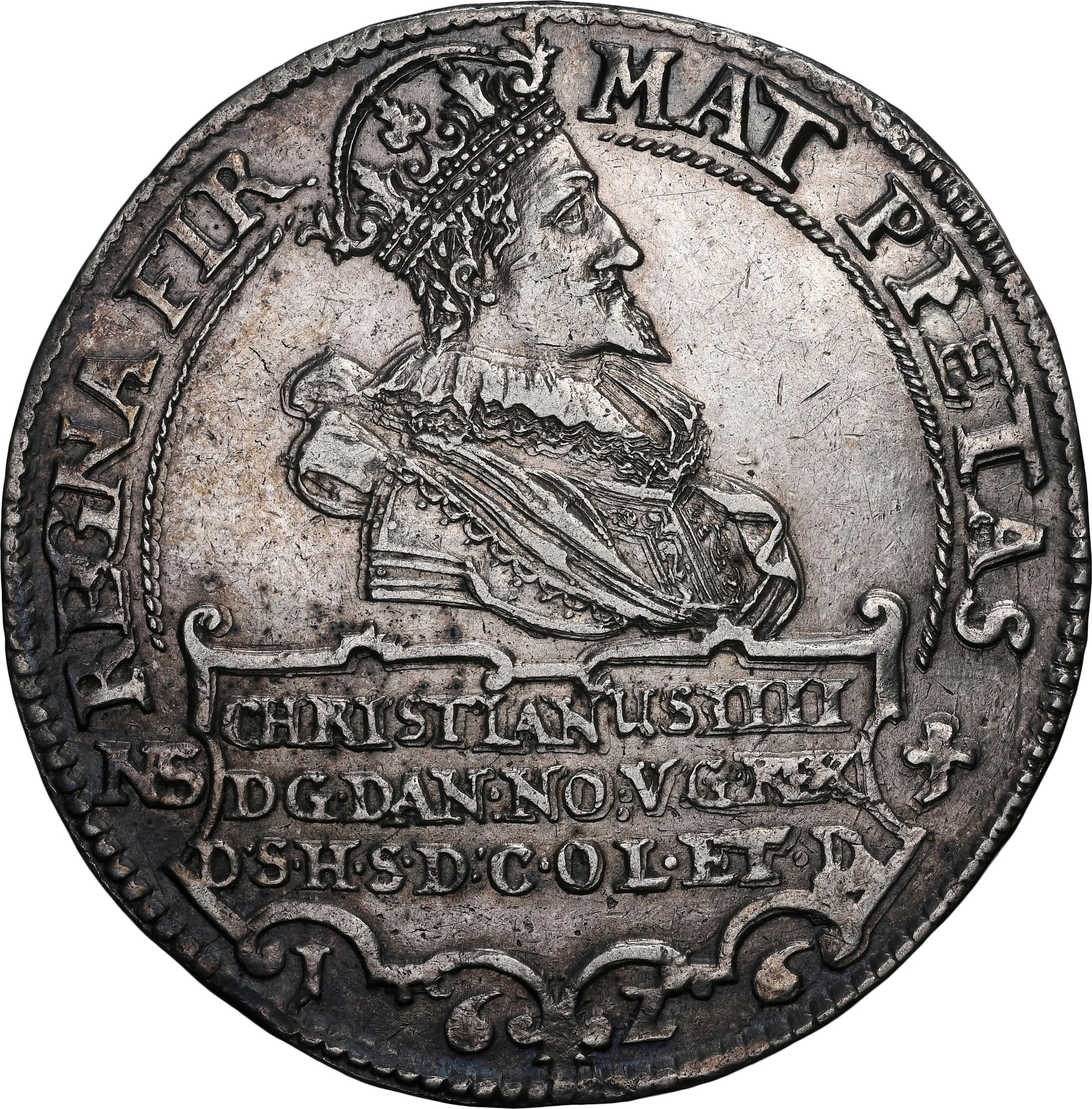 DENMARK. Speciedaler, 1626. Copenhagen Mint. Christian IV. NGC AU-55.