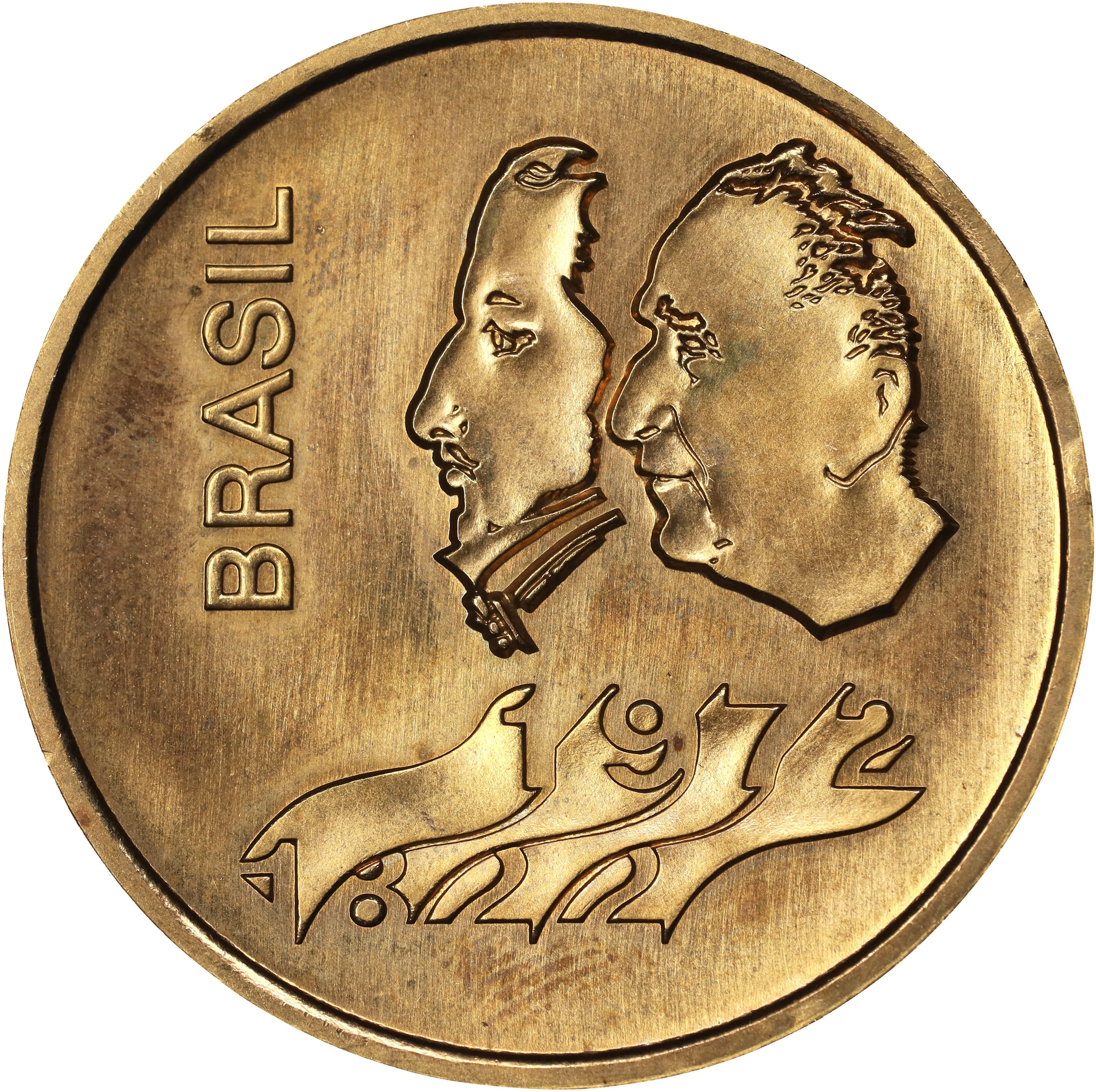 (0.492 oz, 15.303 g AGW). Brazil. 1972 150th Anniversary of Independence