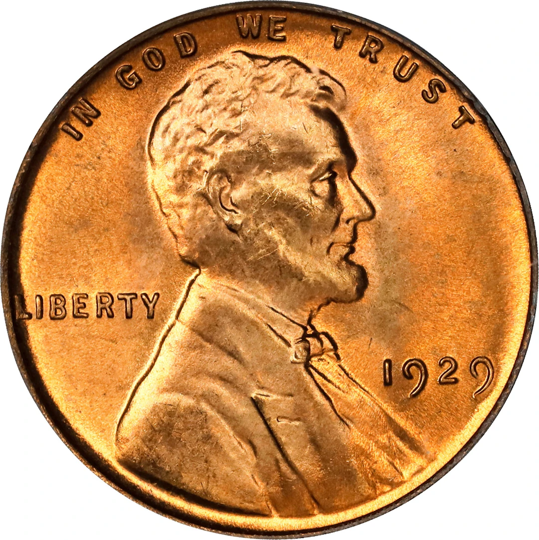 1929 Lincoln Cent. MS-65 RD (PCGS). CAC. OGH Generation 3.0.