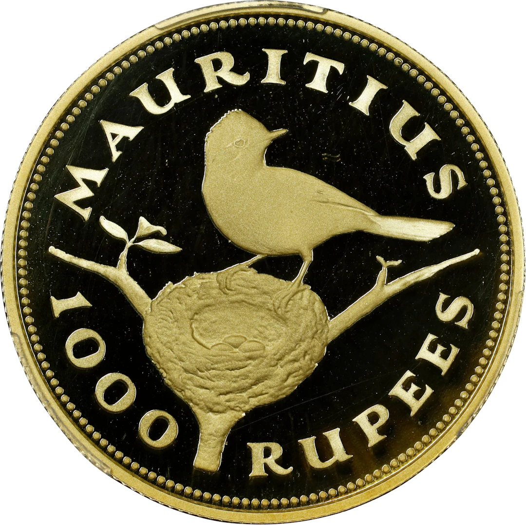 MAURITIUS. 1000 Rupees, 1975. Elizabeth II. PCGS PROOF-68 Deep Cameo.