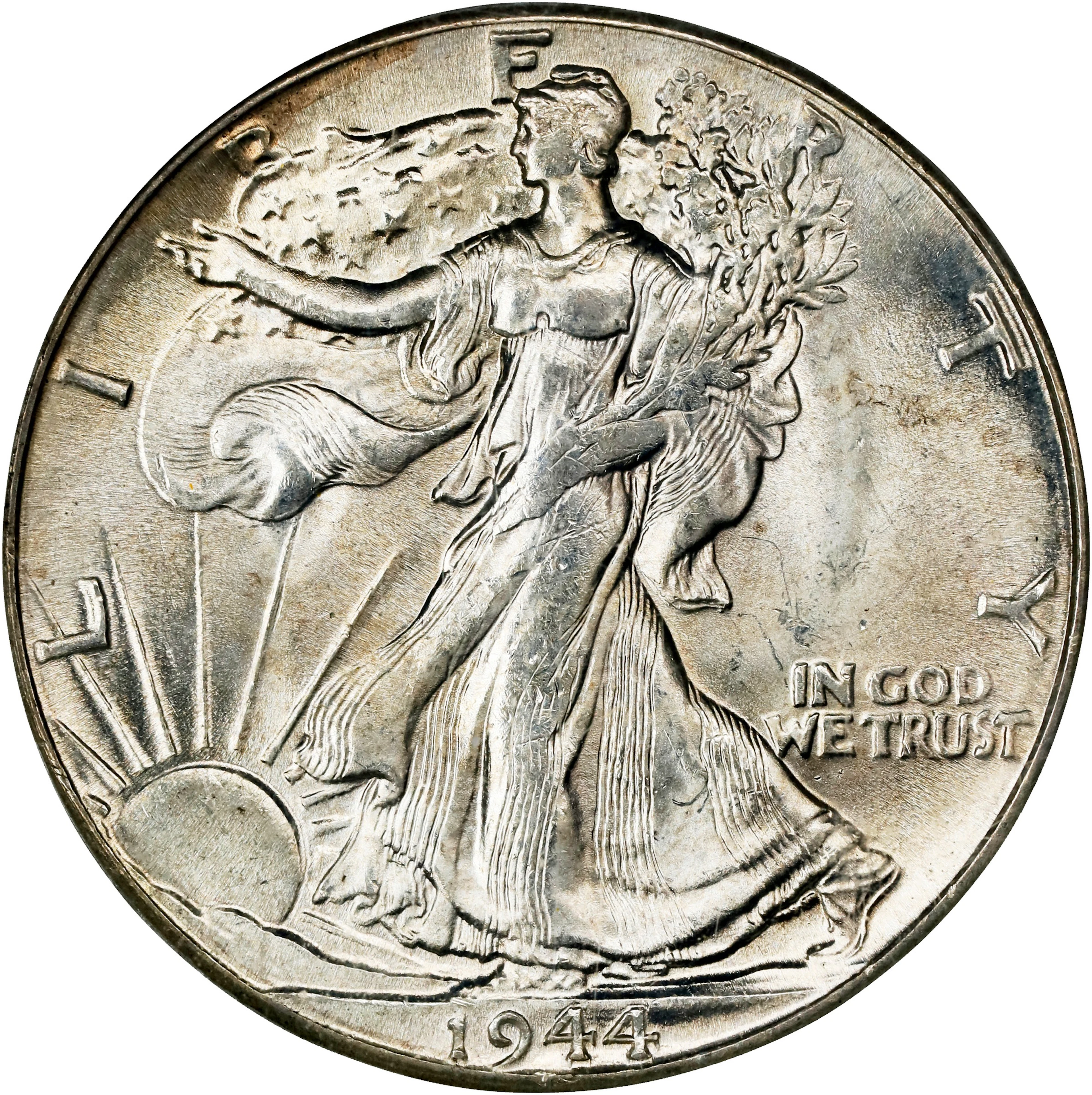 1944 Walking Liberty Half Dollar. MS-63 (PCGS). OGH Generation 3.0.