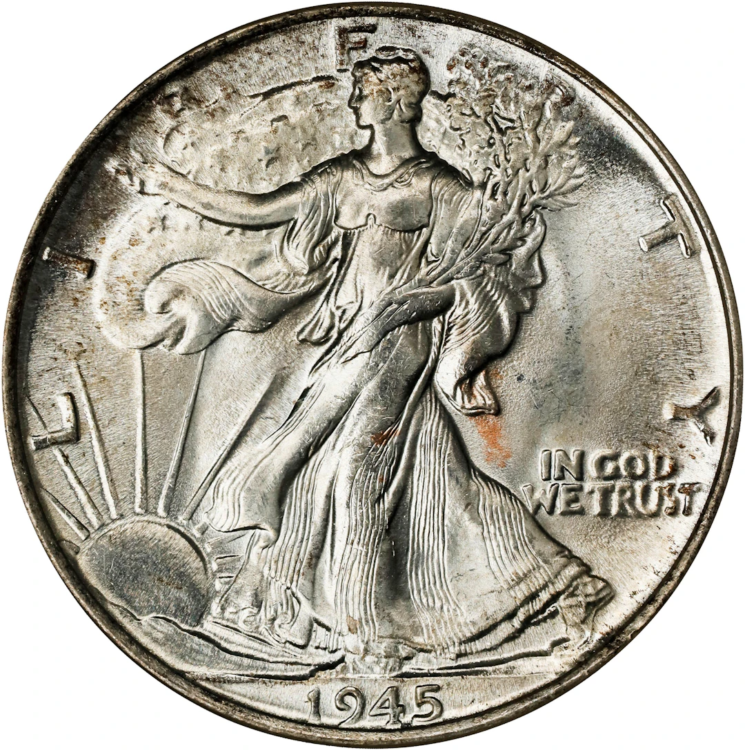 1945 Walking Liberty Half Dollar. MS-66 (NGC). OH Generation 4.0.