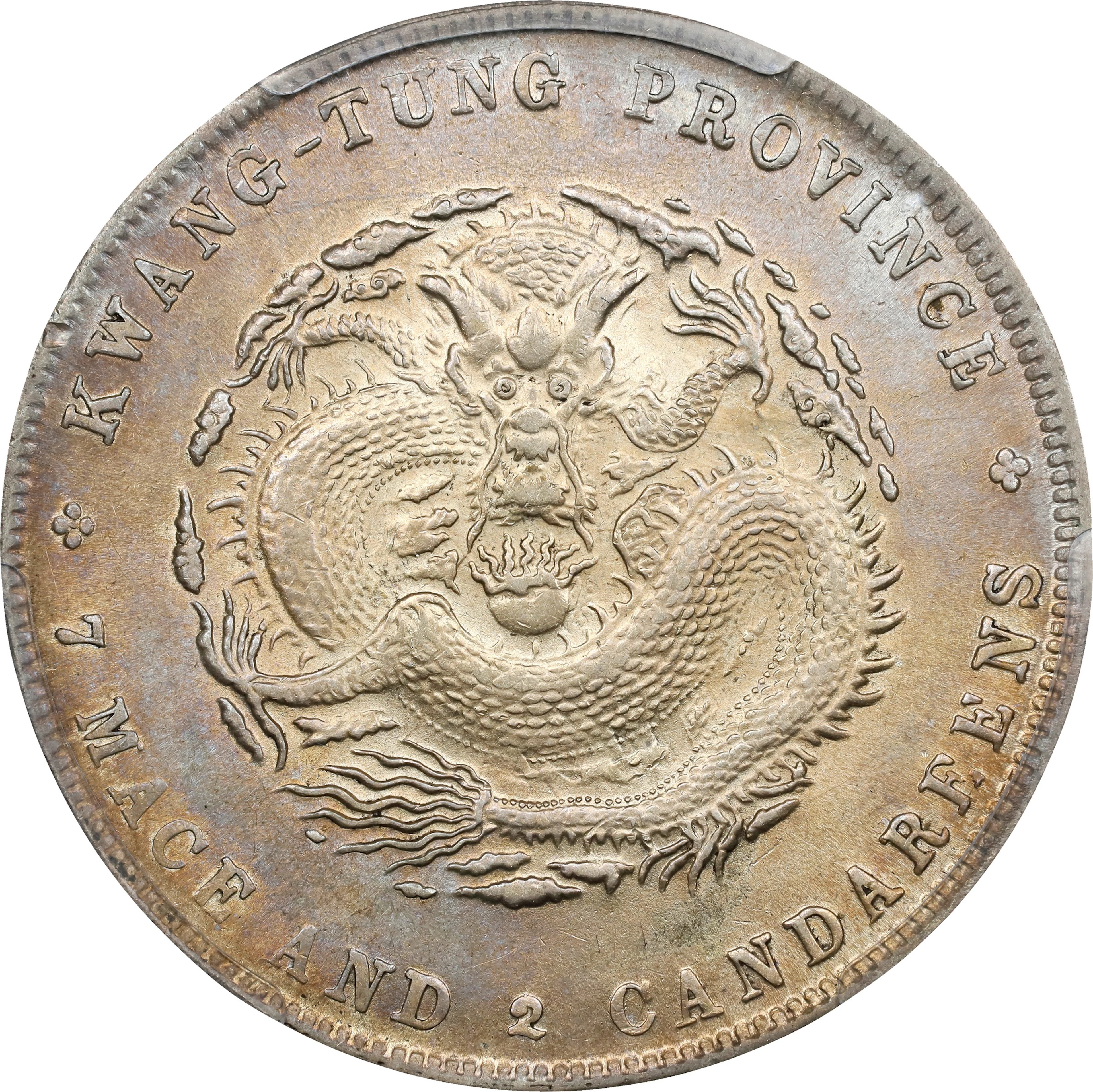 (t) CHINA. Kwangtung. 7 Mace 2 Candareens (Dollar), ND (1890-1908).