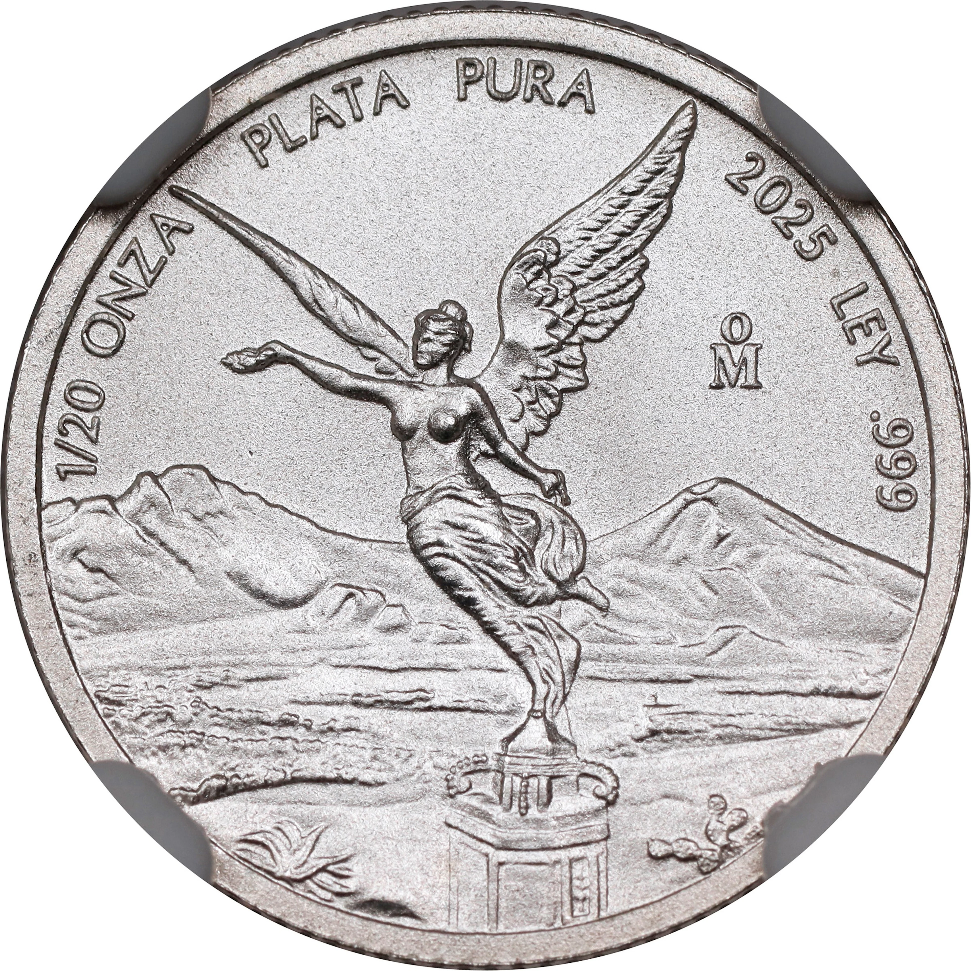 MEXICO. Silver 1/20 Onza, 2025-Mo. Mexican (San Luis Potosi) Mint. NGC MS-70.
