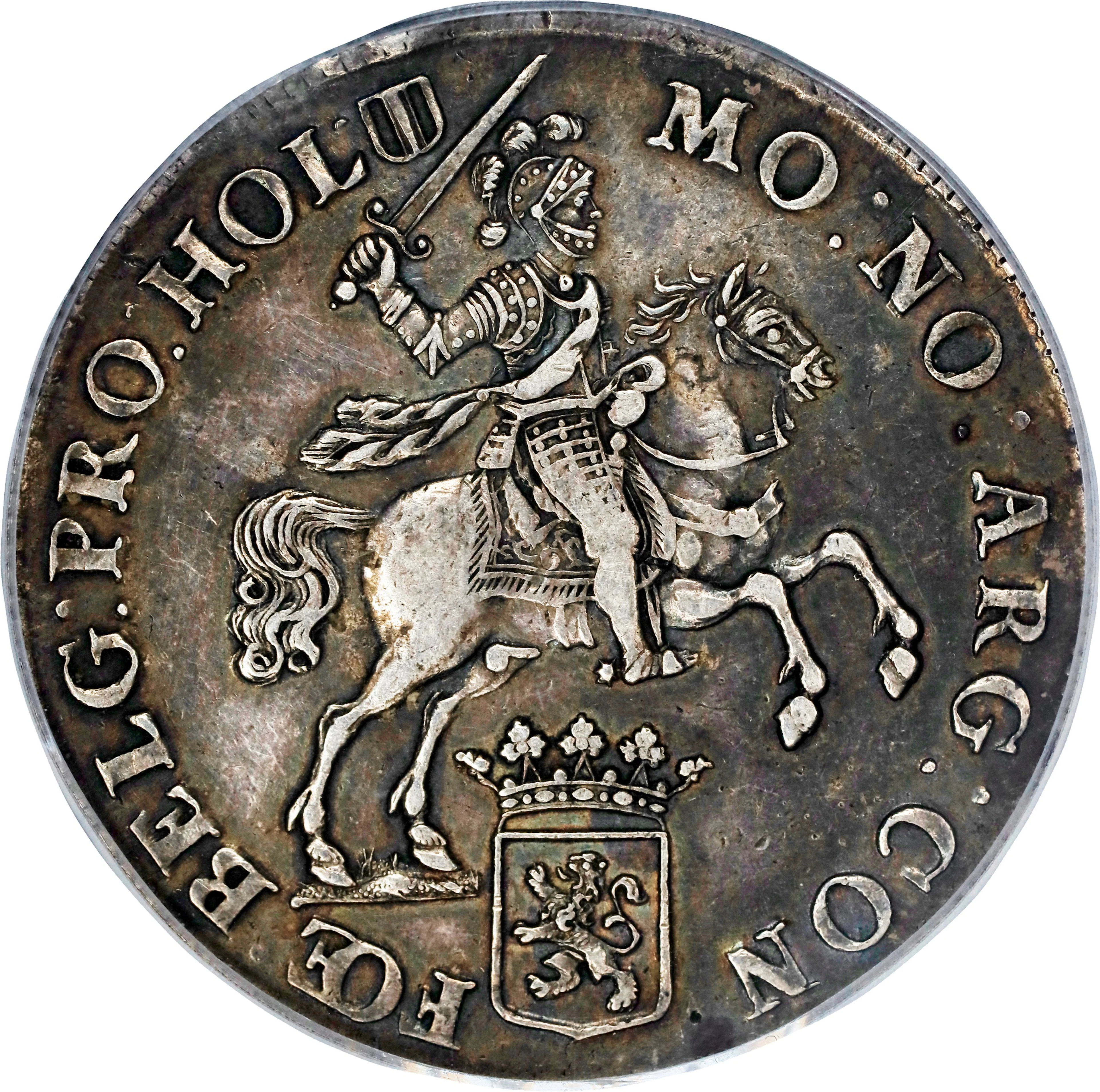 NETHERLANDS. Holland. Ducaton, 1756. Dordrecht Mint. PCGS EF-45.
