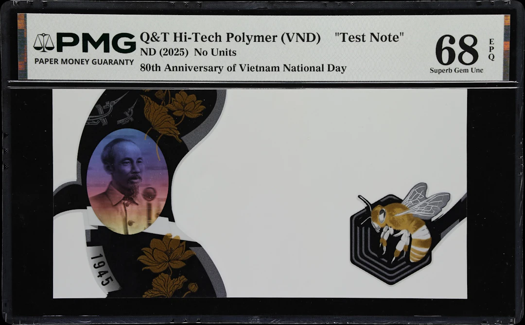 VIETNAM. No Units, ND (2025). P-Unlisted. Test Note. PMG Superb Gem
