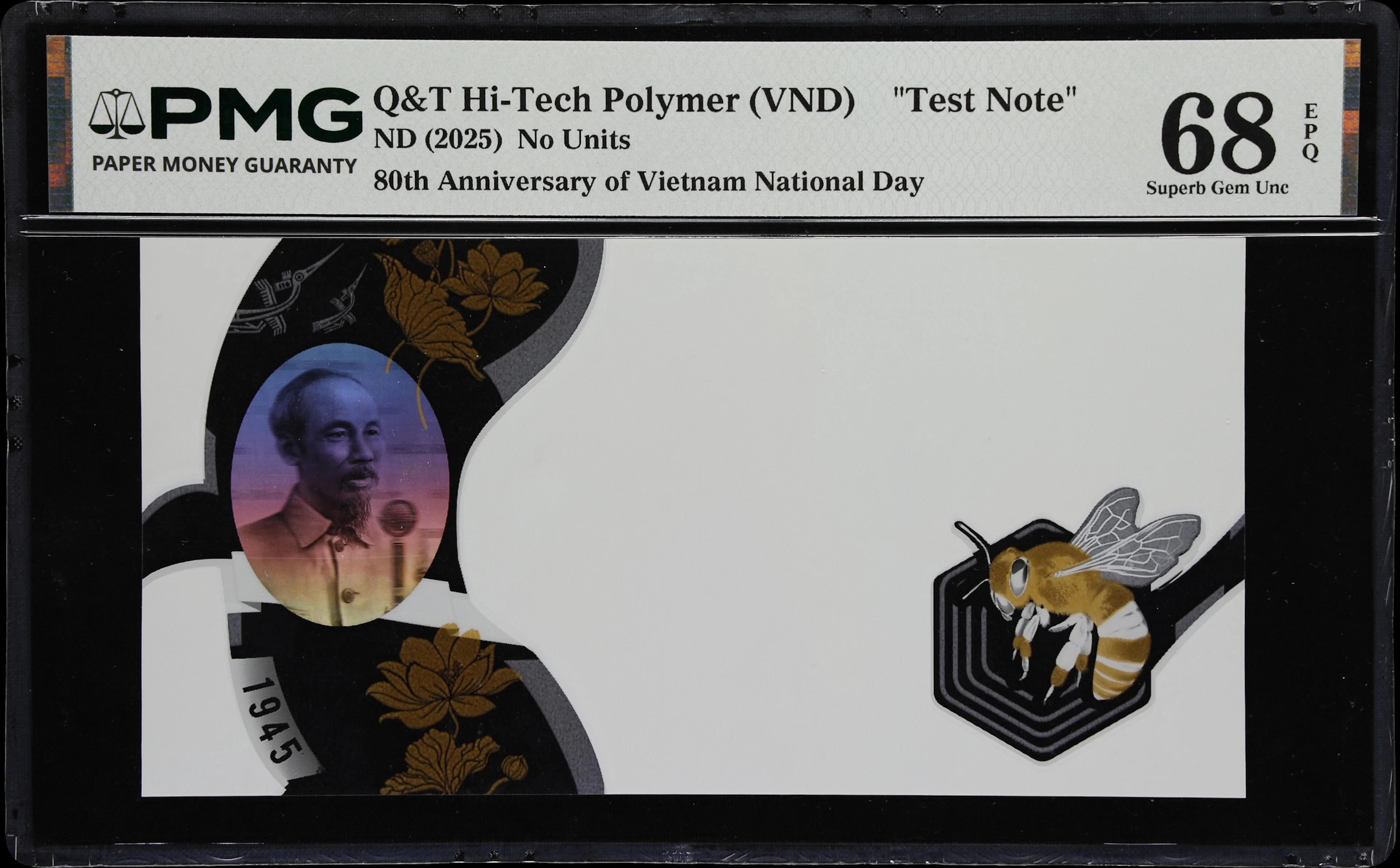 VIETNAM. No Units, ND (2025). P-Unlisted. Test Note. PMG Superb Gem