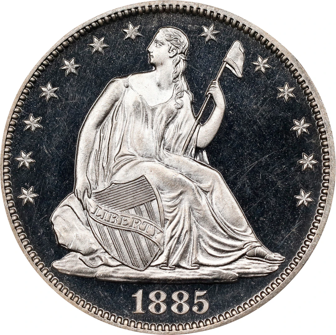 1885 Liberty Seated Half Dollar. JD-1. Rarity-2. Proof-67 Ultra Cameo (NGC).