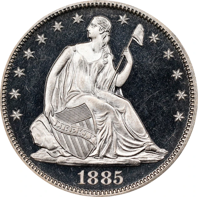 1885 Liberty Seated Half Dollar. JD-1. Rarity-2. Proof-67 Ultra Cameo (NGC).