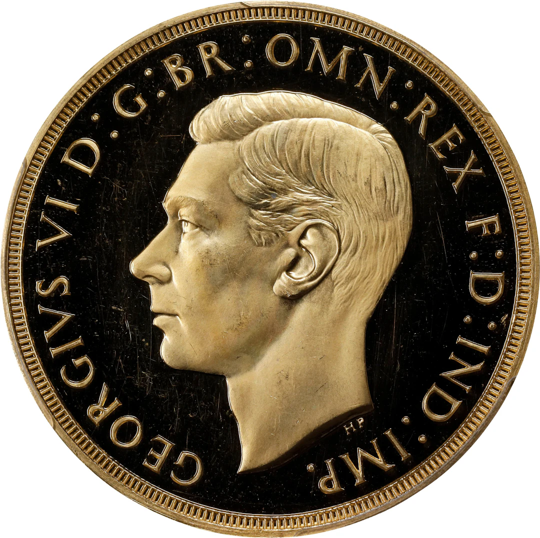 GREAT BRITAIN. 5 Pounds, 1937. London Mint. George VI. PCGS PROOF-64 Cameo.