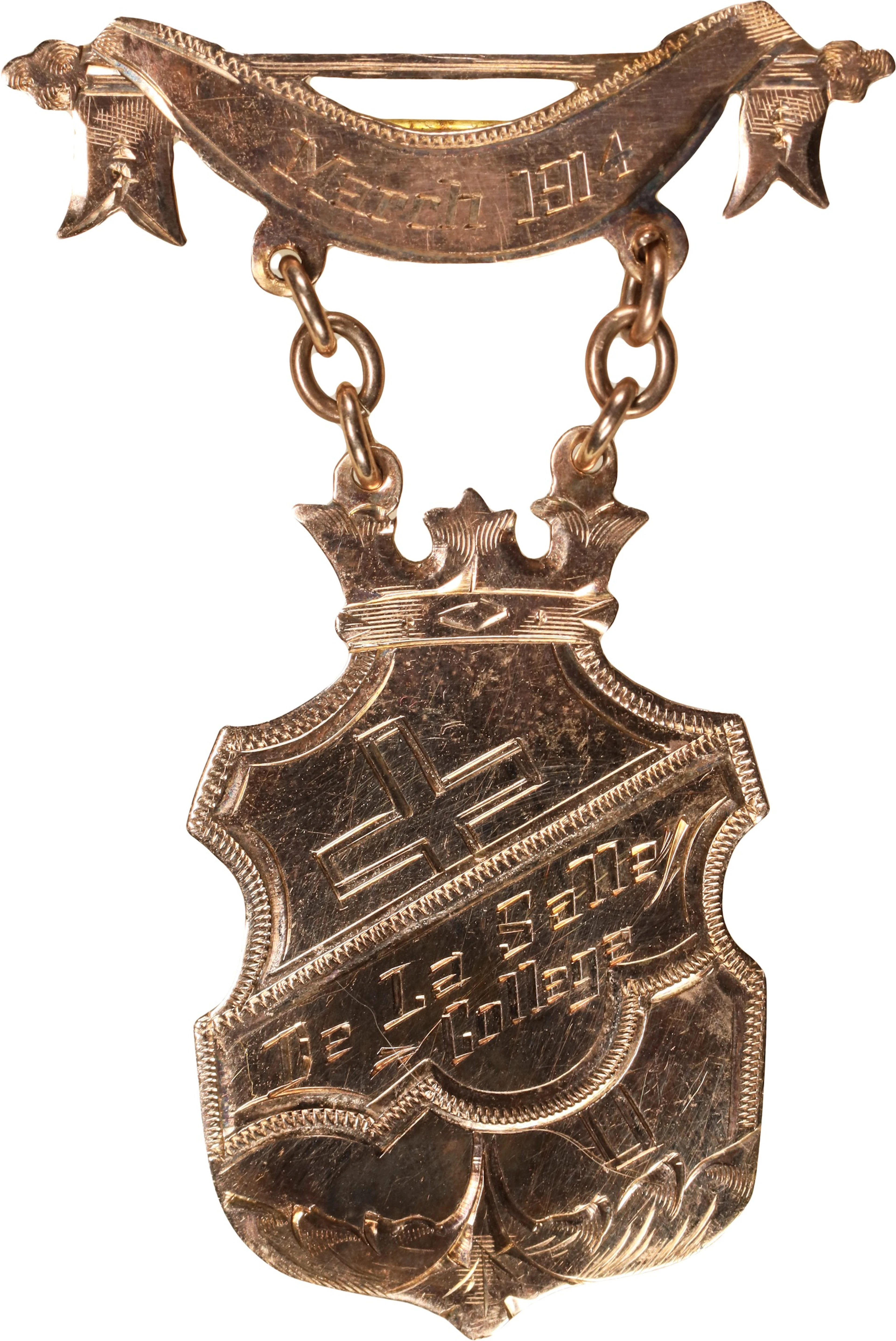 PHILIPPINES. De La Salle College Gold Medal, 1914. ABOUT UNCIRCULATED.