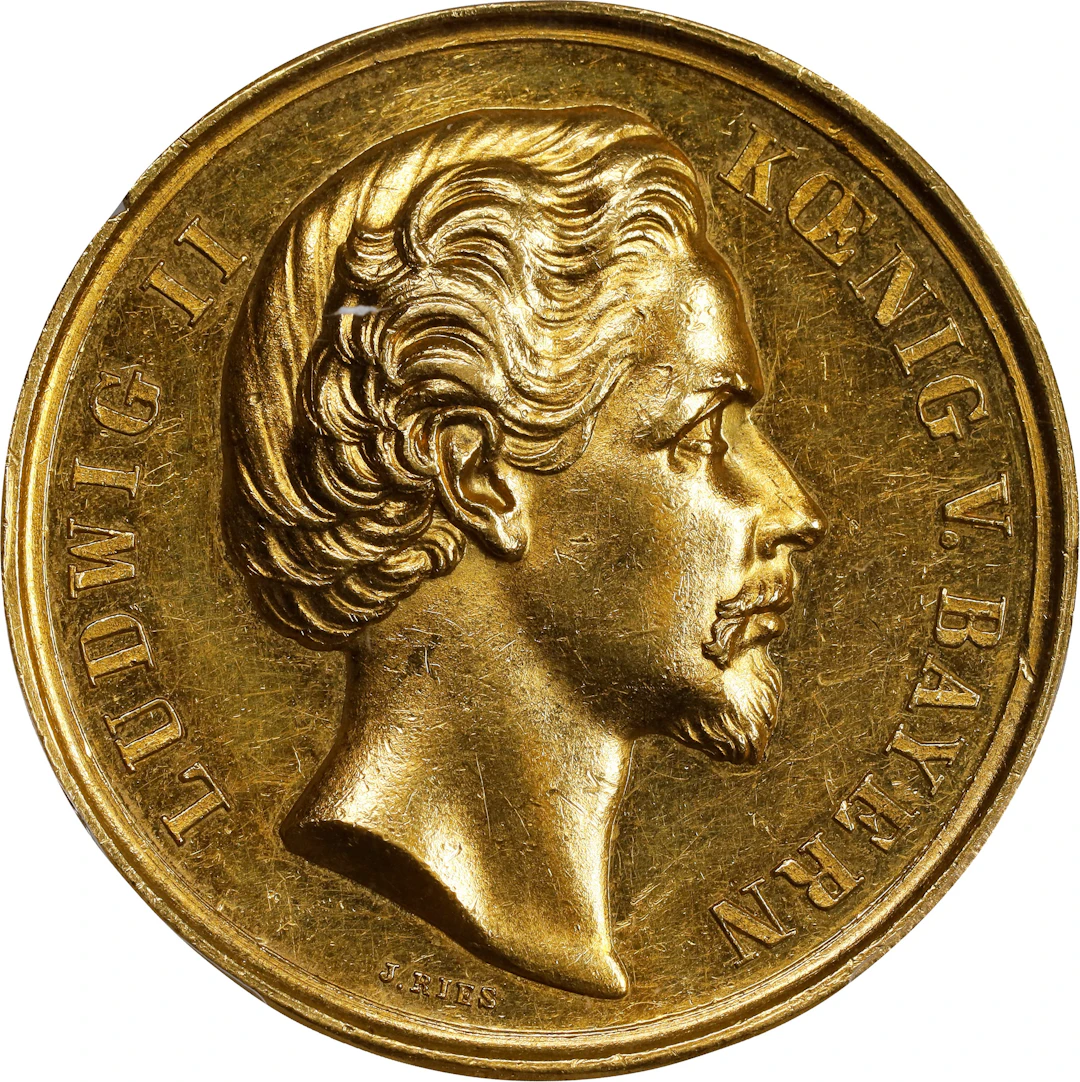 GERMANY. Bavaria. Gold Prize Medal for Science and Art, (ca. 1872).