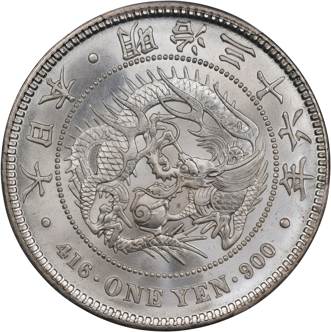 JAPAN. Yen, Year 36 (1903). Osaka Mint. Mutsuhito (Meiji). PCGS MS-65.