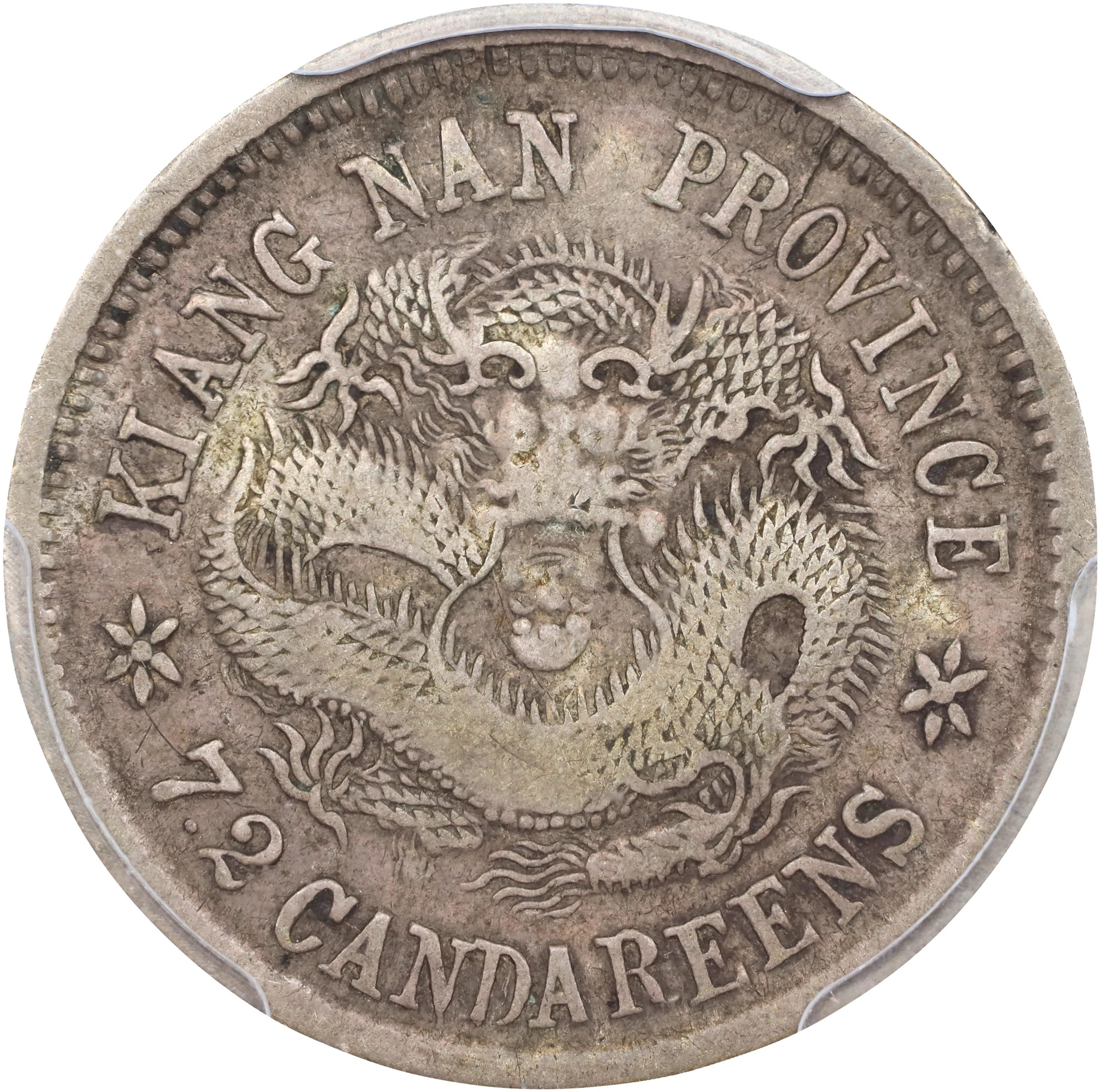 (t) CHINA. Kiangnan. 7.2 Candareens (10 Cents), CD (1904)-HAH TH.