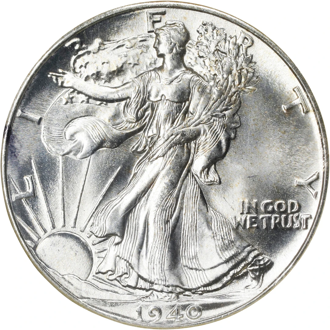 1940 Walking Liberty Half Dollar. MS-67 (NGC).