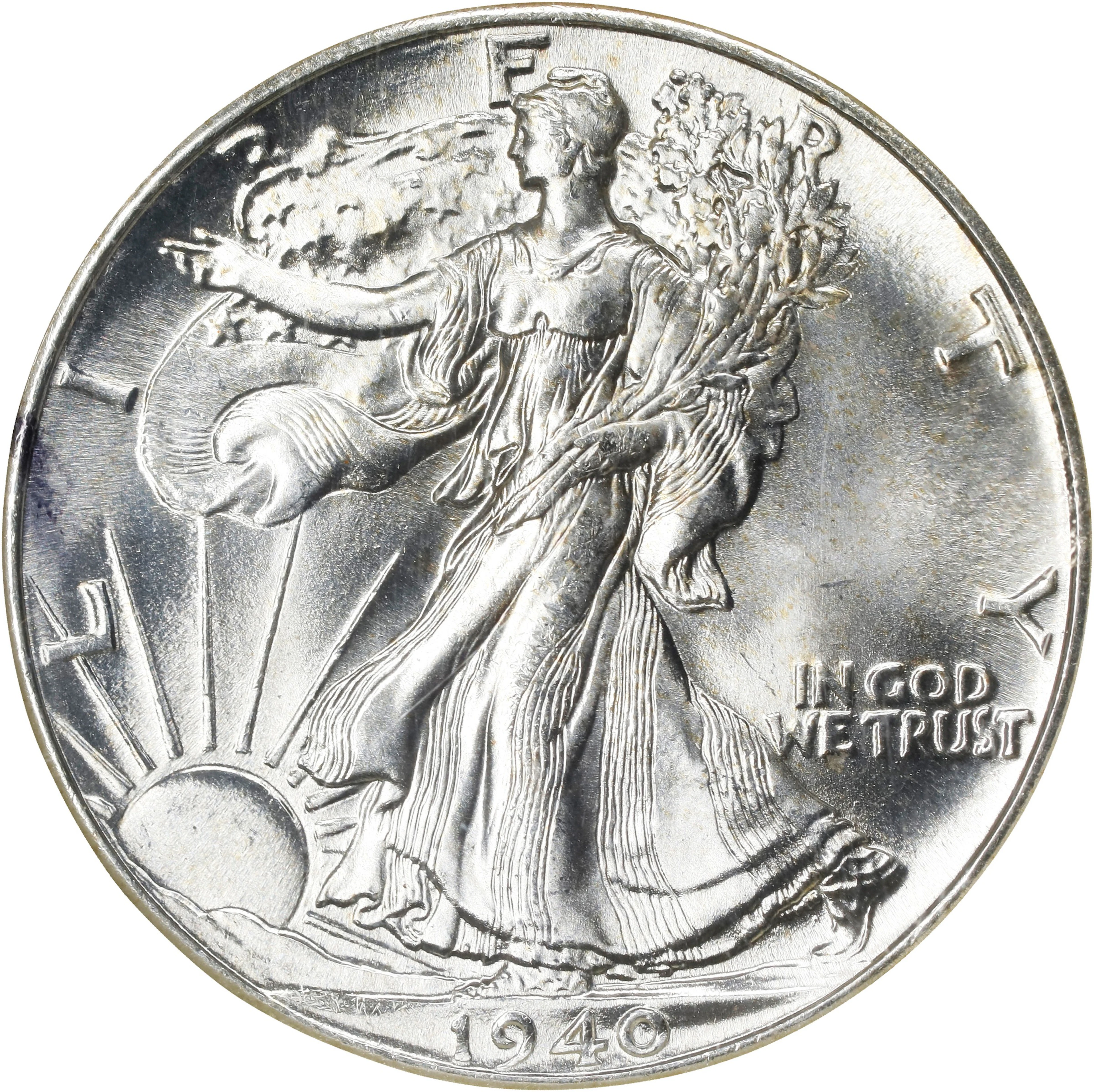 1940 Walking Liberty Half Dollar. MS-67 (NGC).